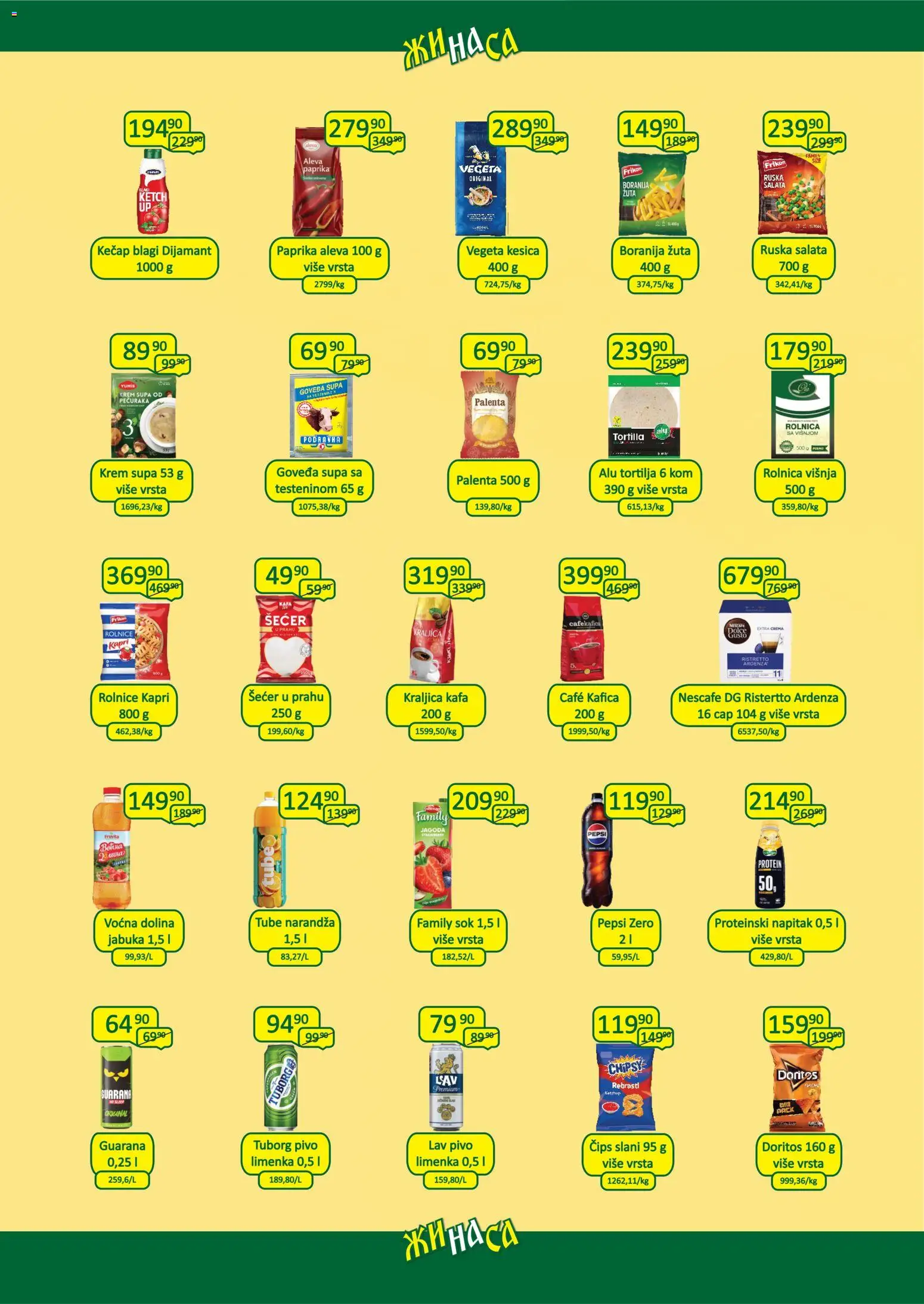 ŽINASA katalog - važi od 01.01.2026 | Strana: 3 | Proizvode: Smoki, Cedevita, Kafa, Pašteta