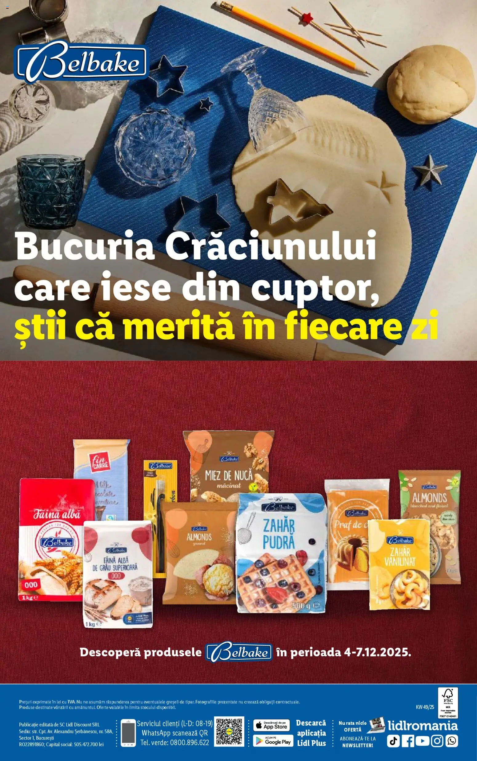 Noul catalog Lidl – valabil de la 01.12.2025 | Pagină: 24 | Produse: Rață, Pudră, Făină, Zahăr