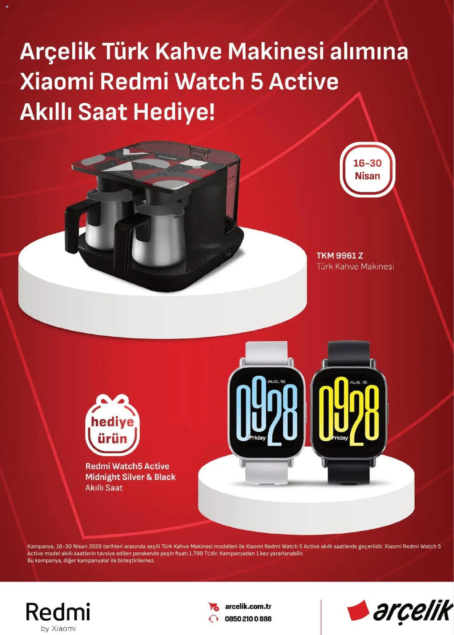 Arçelik Katalog - 16.04.2026 tarihinden itibaren geçerlidir | Sayfa: 60 | Ürünler: Akıllı saat, Kahve, Saat, Kahve makinesi