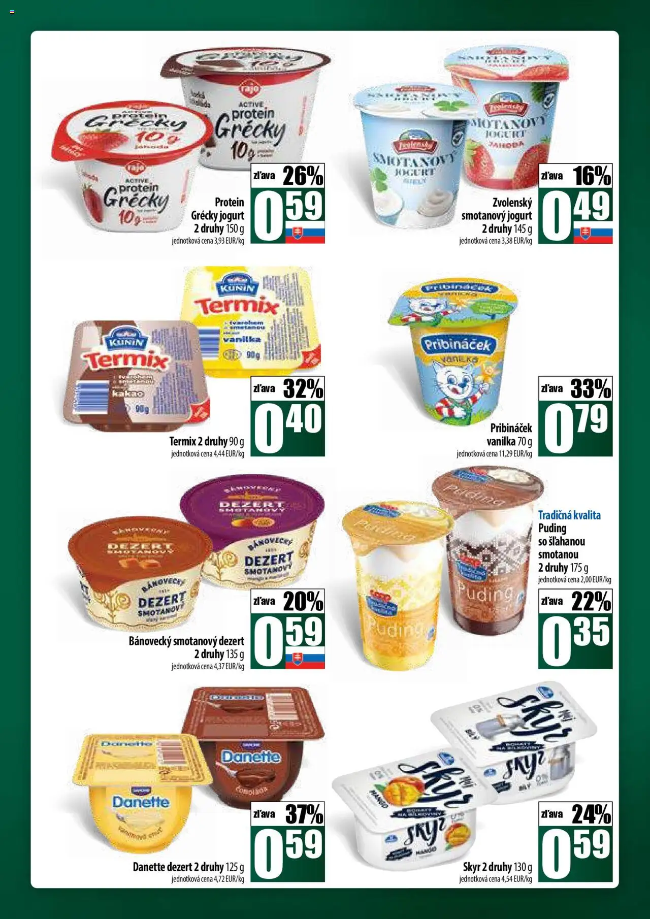 COOP Jednota široká ponuka │ platný od 14.08.2025 | Strana: 29 | Produkty: Jogurt, Protein, Puding, Grécky jogurt