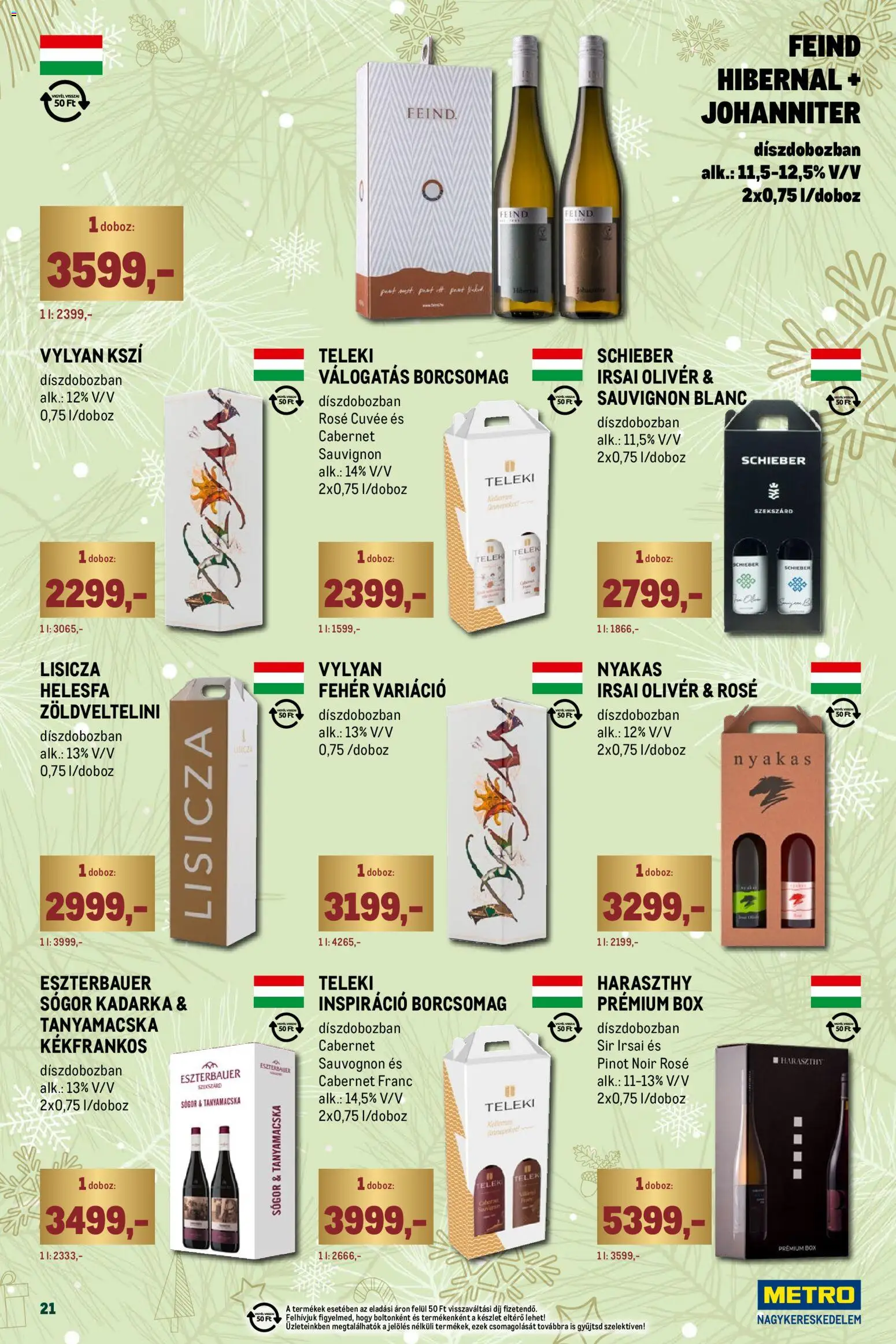 Metro akciós ujság - amely érvényes a következő dátumtól: 01.12.2025 | Oldal: 21 | Termékek: Doboz