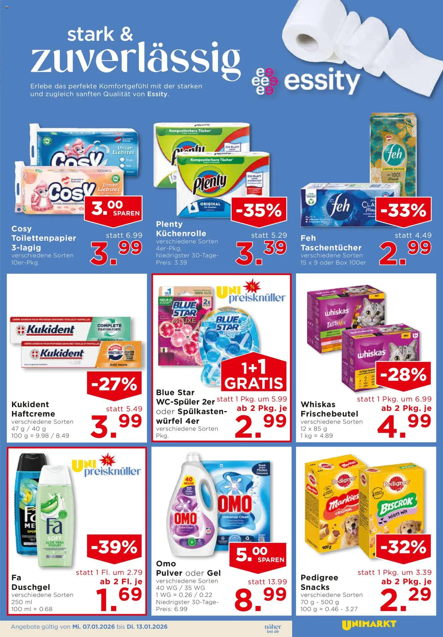 Unimarkt Flugblatt gültig ab 07.01.2026 | Seite: 11 | Produkte: Box, Duschgel
