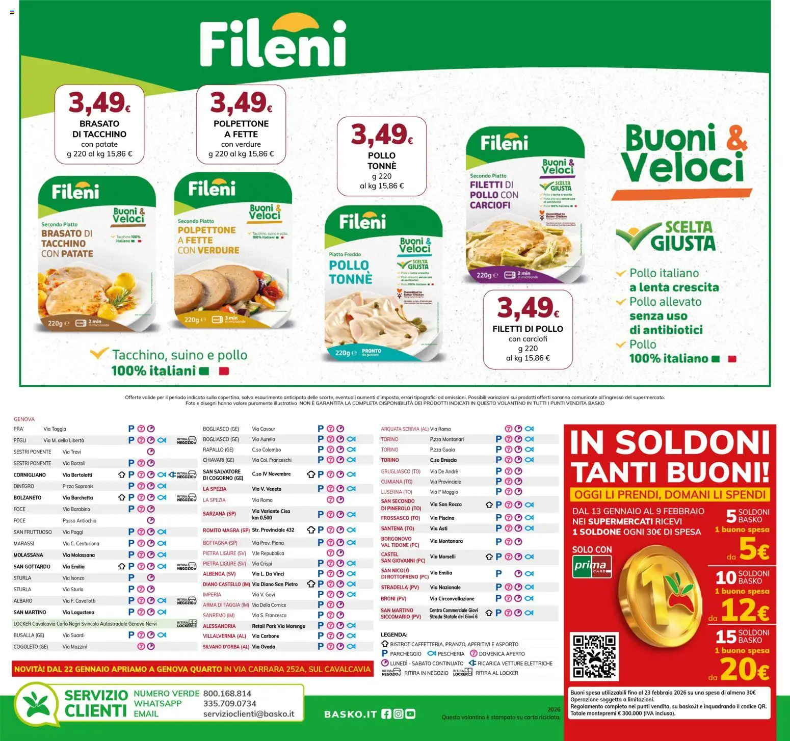 Volantino Basko del 20.01.2026 | Pagina: 4 | Prodotti: Pollo, Suino, Tacchino, Piatto