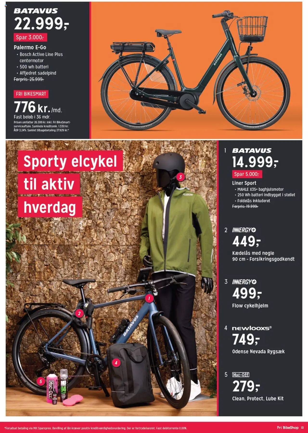Fri BikeShop tilbudsavis – gyldig fra 15.10.2025 | Side: 13 | Produkter: Rygsæk, Batteri