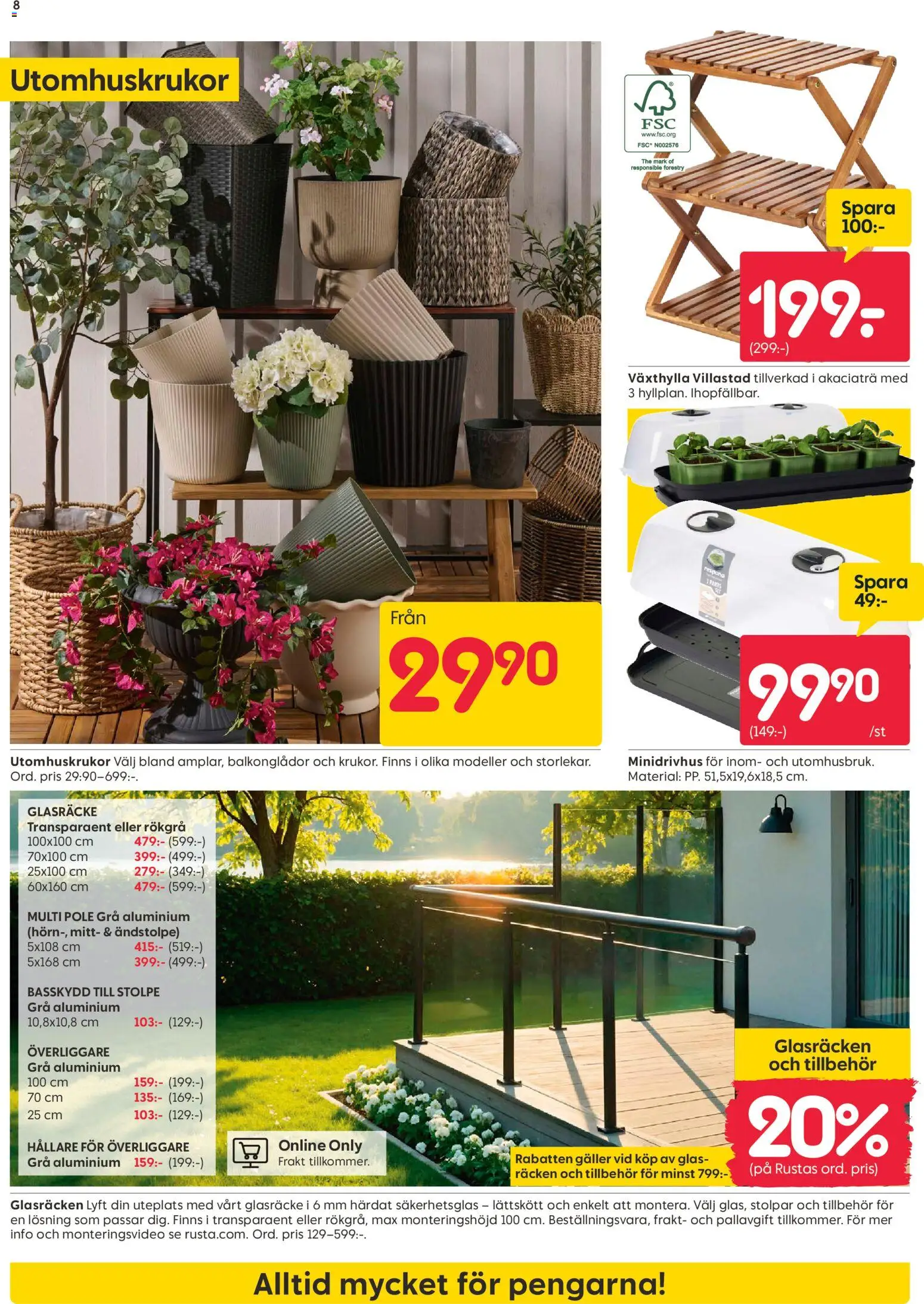 Rusta reklamblad aktuell från 09.03.2026 | Sida: 8 | Produkter: Galler