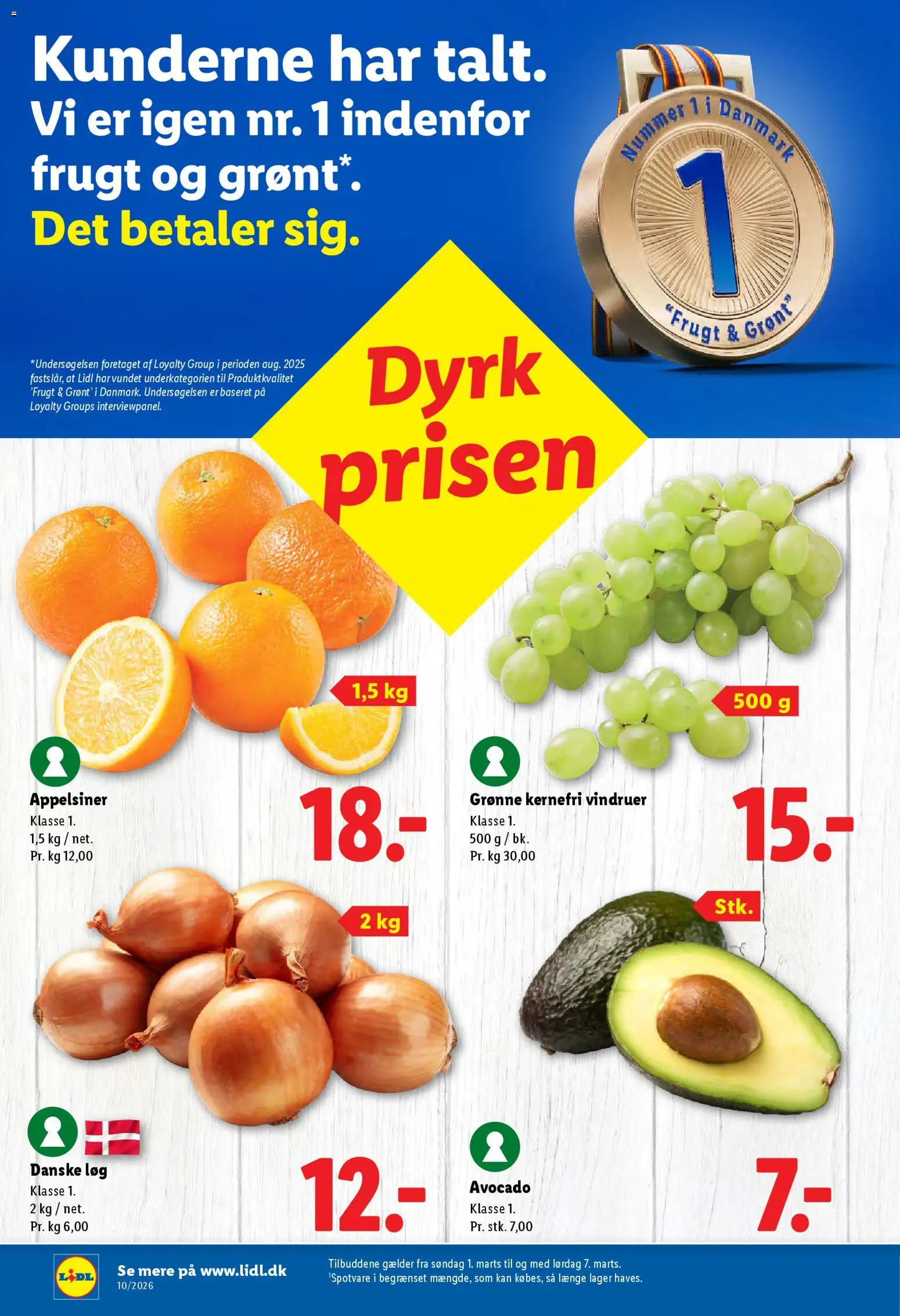 Lidl tilbudsavis – gyldig fra 01.03.2026 | Side: 15 | Produkter: Løg, Avocado, Vindruer, Søm