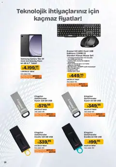 Migros Katalog - 5M Migroskop Dijital - 26.06.2025 tarihinden itibaren geçerlidir | Sayfa: 114 | Ürünler: Tablet, Fare, Klavye, USB