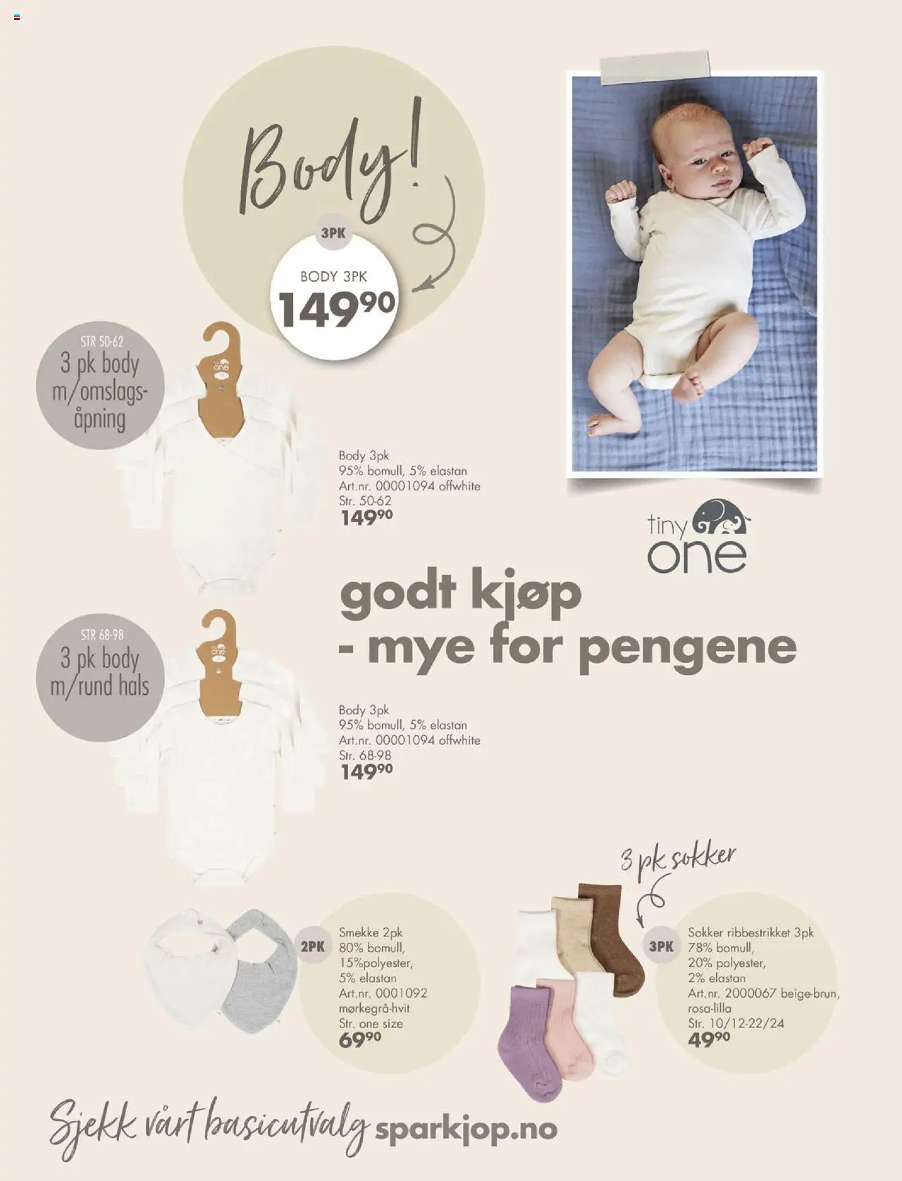 {H1} | Side: 3 | Produkter: Body, Sokker