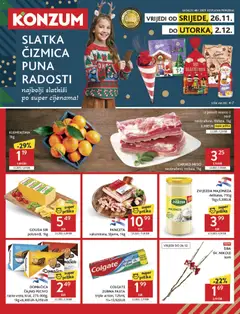 Konzum HR Akciós újság - amely érvényes a következő dátumtól: 26.11.2025
