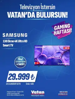 26.01.2026 tarihinden itibaren geçerli olan Vatan Bilgisayar kataloğu önizlemesi | Sayfa: 27