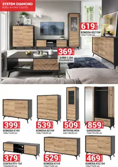 Pogląd oferty "Merkury Market Gazetka - Meble, Wypoczynki, Materace" - ważna od 01.11.2025 | Strona: 10 | Produkty: Komoda, szafka RTV, Witryna