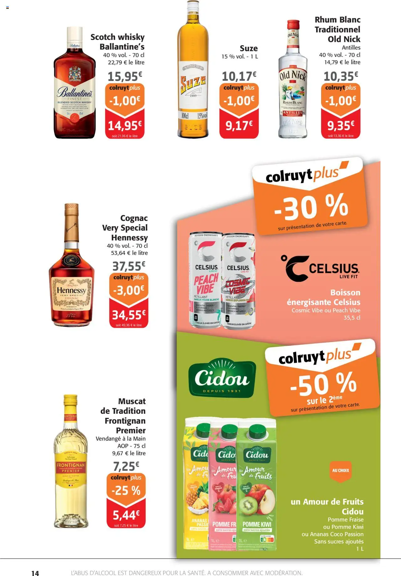 | Page: 14 | Produits: Whisky, Fraise, Boisson énergisante, Kiwi