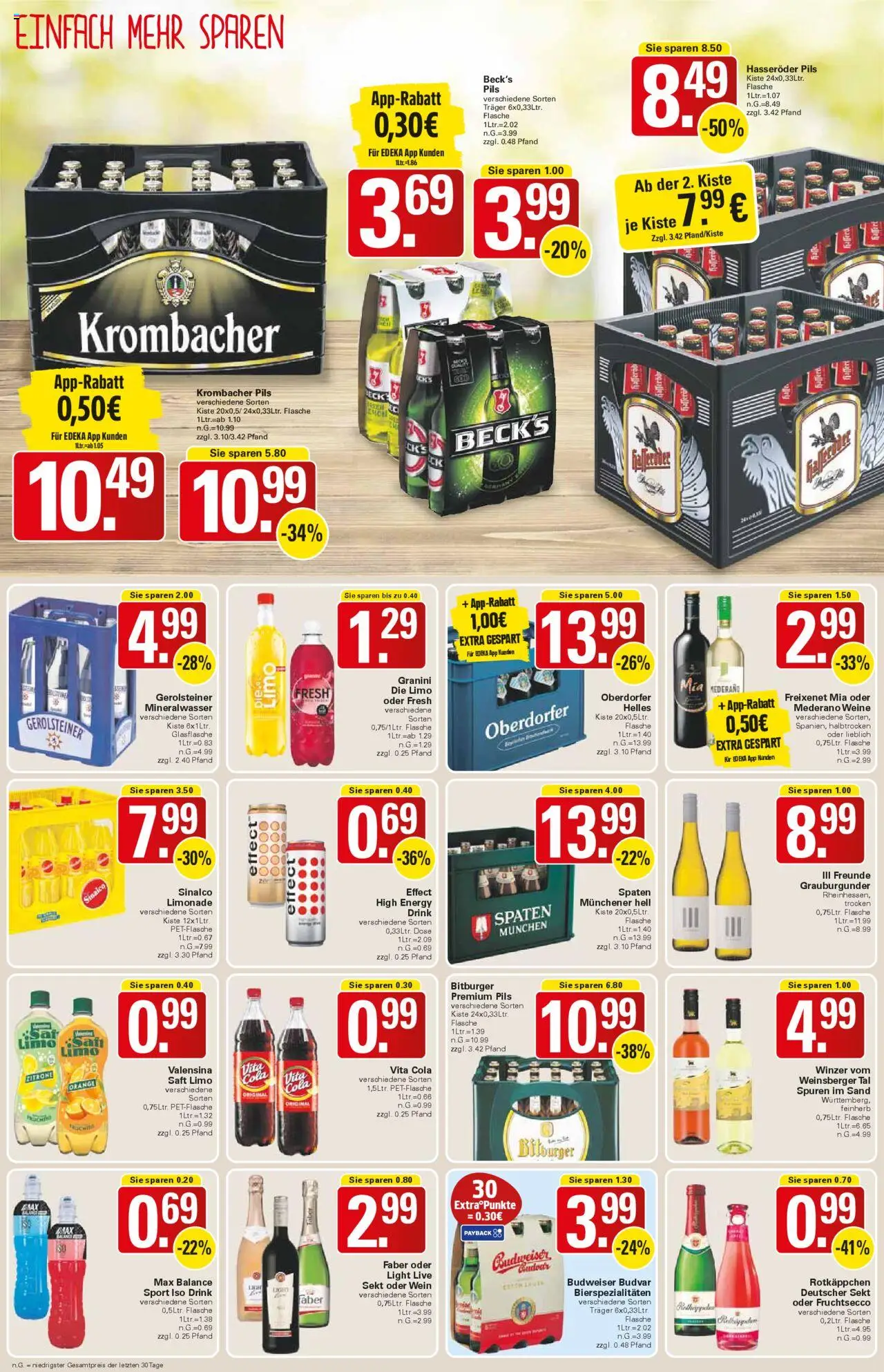 WEZ Prospekt - gültig ab dem 11.08.2025 | Seite: 14 | Produkte: Sinalco, Pils, Granini, Gerolsteiner