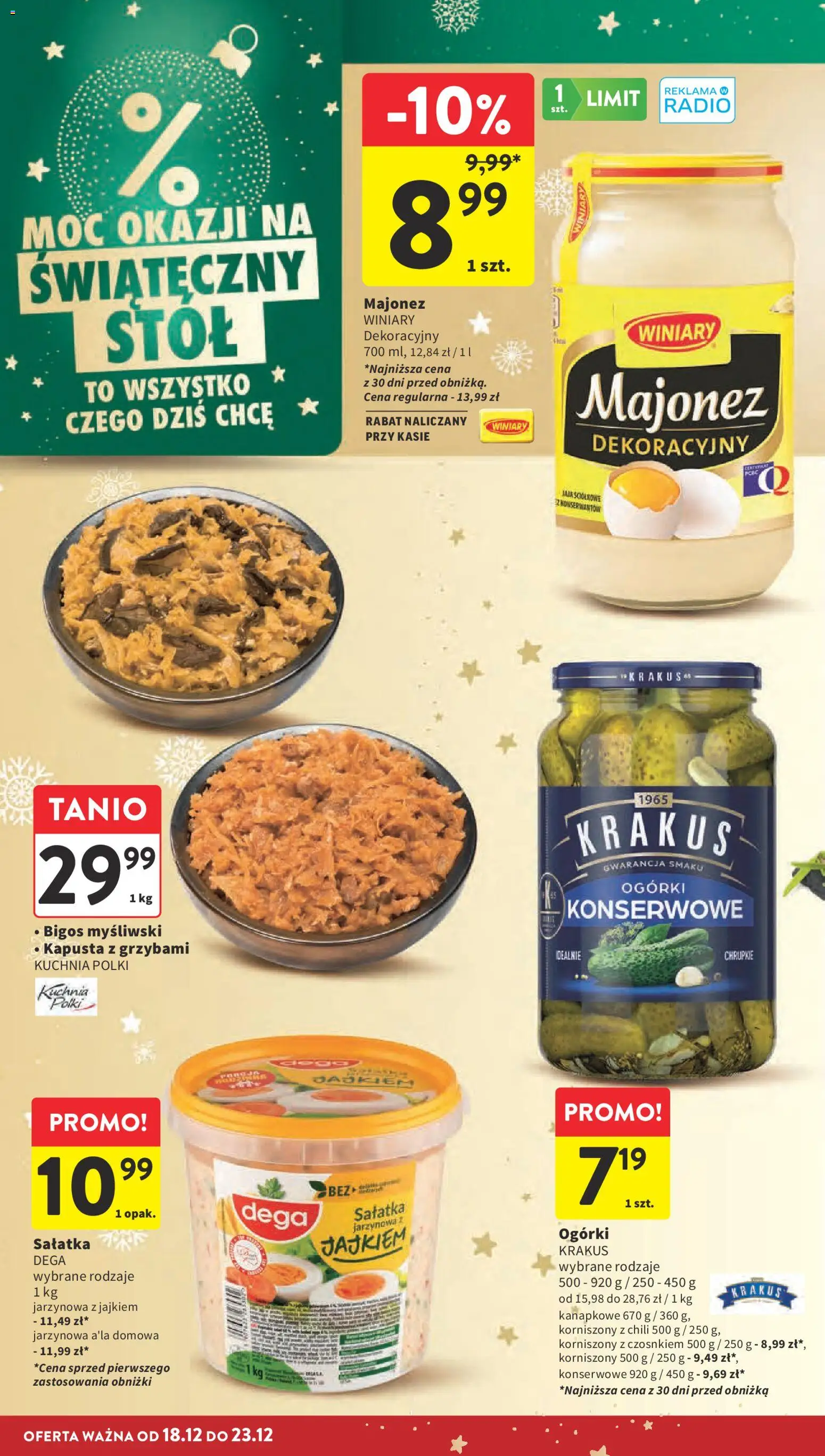 Intermarche Gazetka od 18.12.2025 | Strona: 22 | Produkty: Chili, Kapusta, Stół, Sałatka