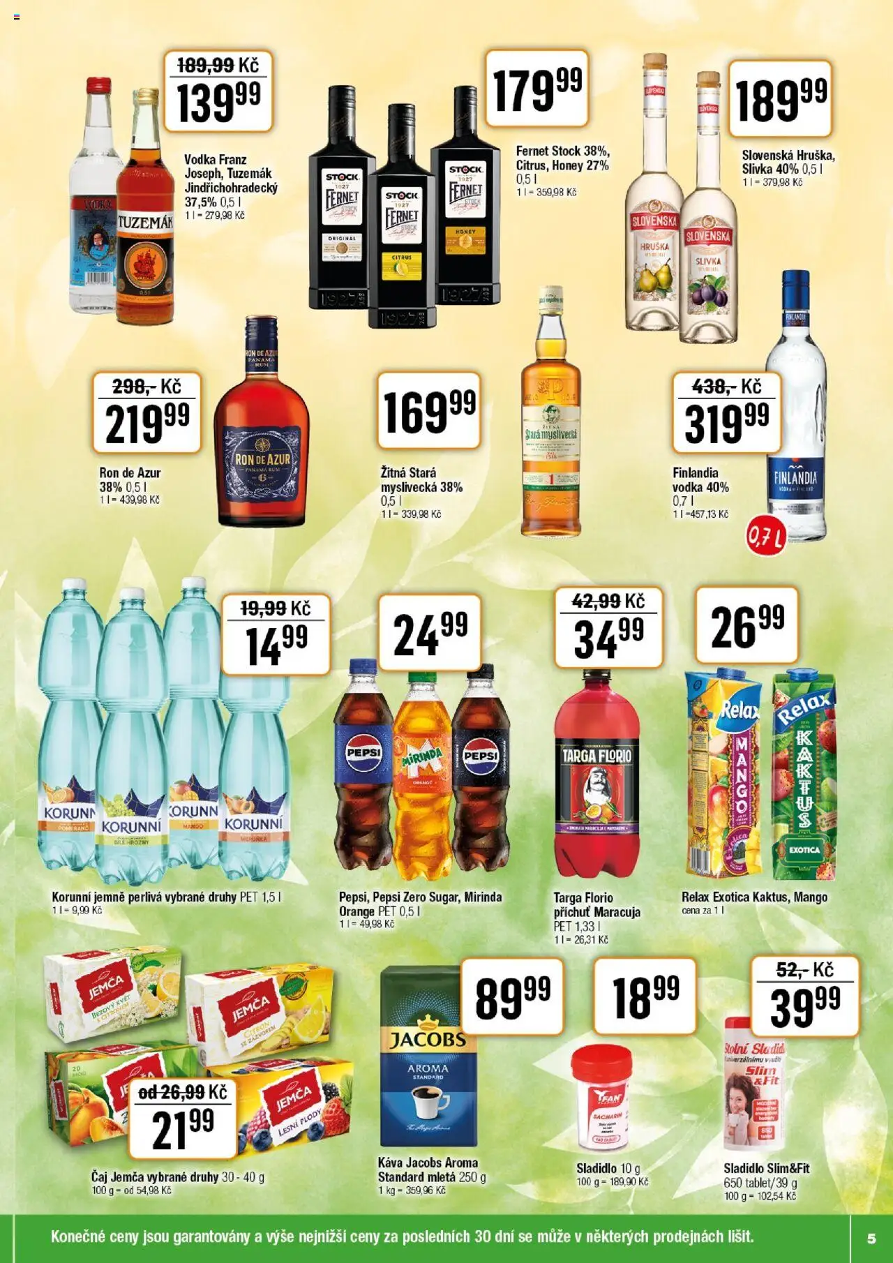 Tempo leták od 04.06.2025 | Strana: 5 | Produkty: Mirinda, Citron, Tuzemák, Hrozny