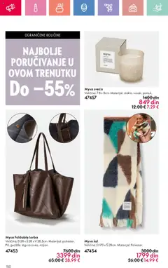 Oriflame katalog - važi od 13.07.2025 | Strana: 150 | Proizvode: Šal, Torba