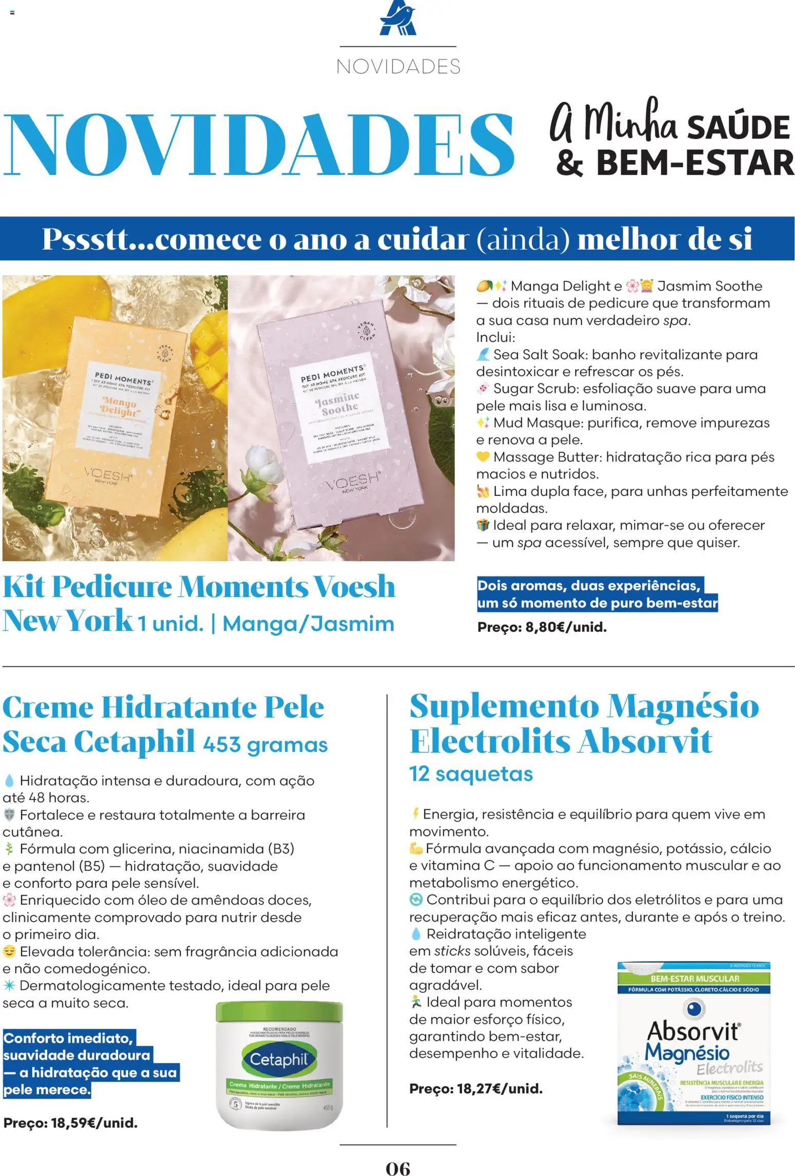 Auchan folheto │ válido de 01.01.2026 | Página: 6 | Produtos: Banho, Óleo, Vitamina c, Creme