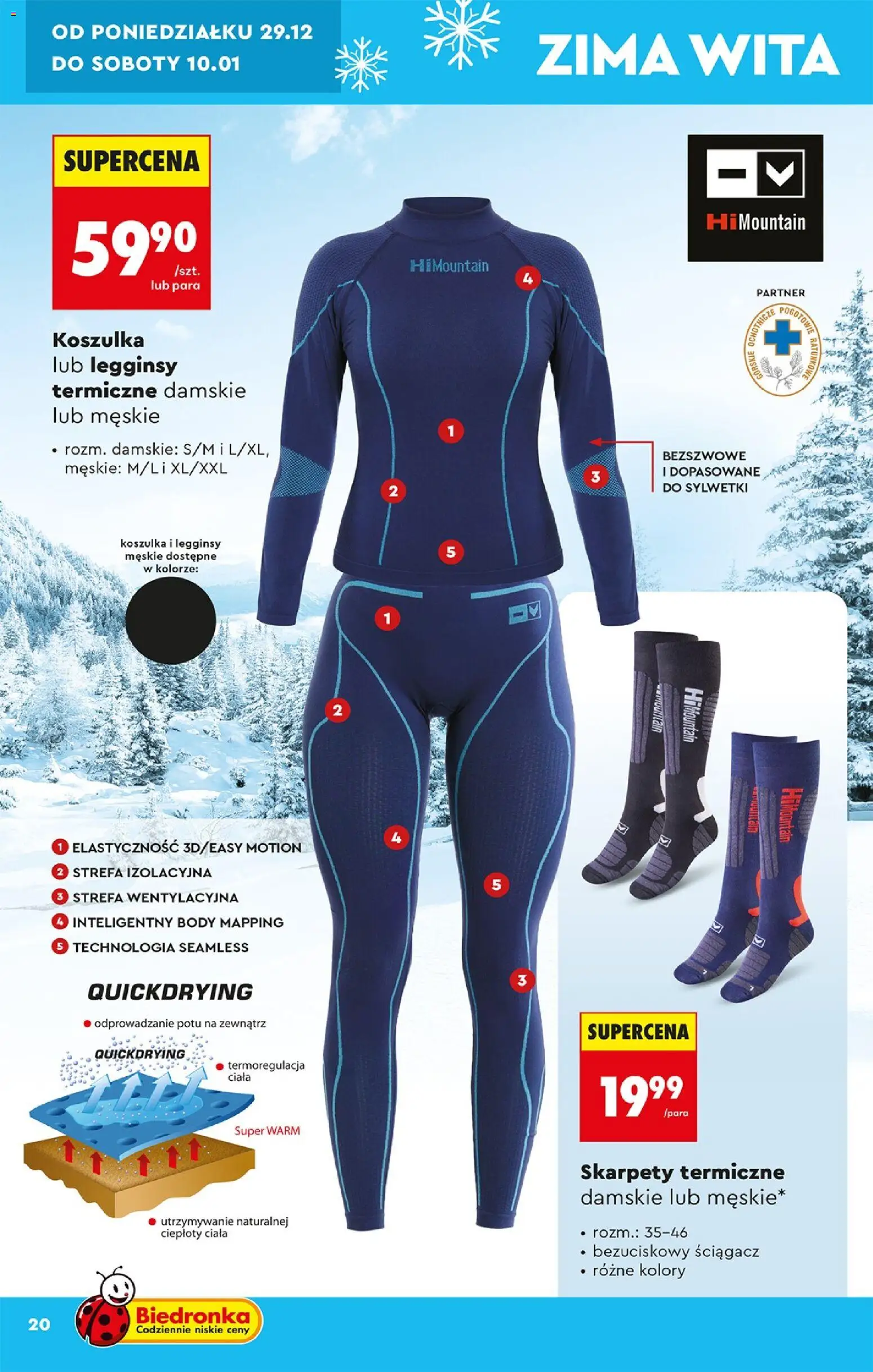 Biedronka gazetka - Hity i inspiracje od 29.12.2025 | Strona: 24 | Produkty: Skarpety, Legginsy, Body