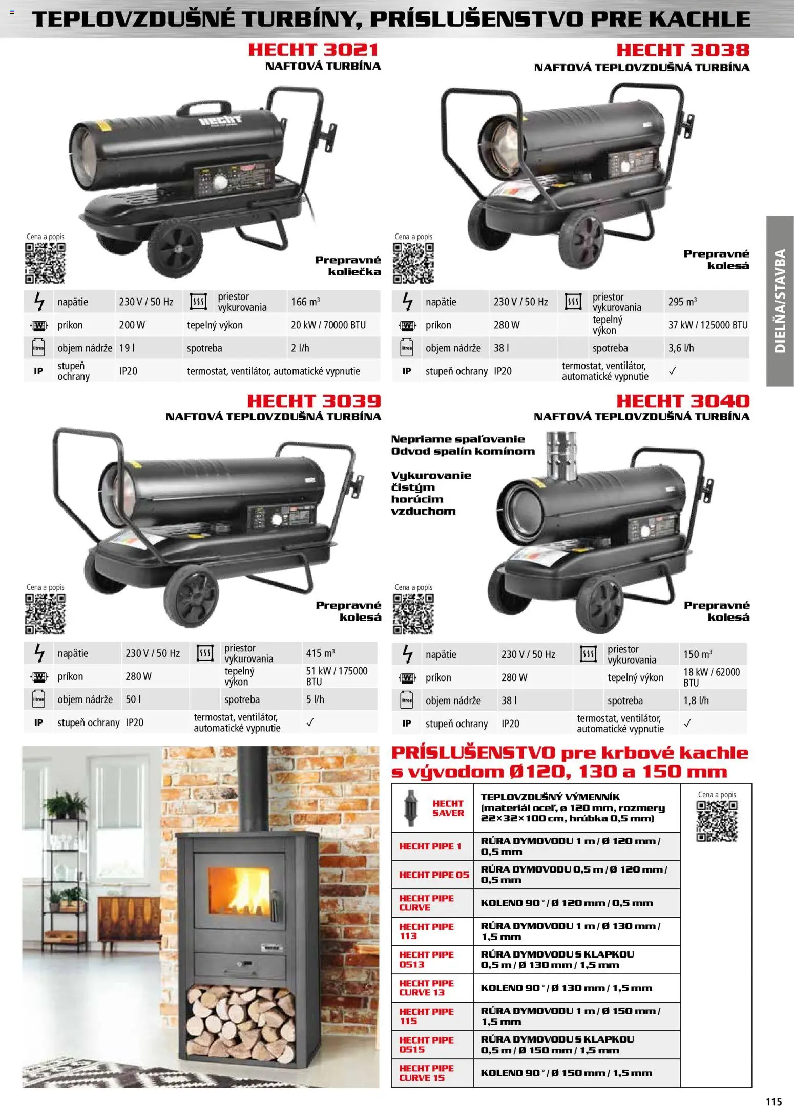 Nové Hecht akcie – leták je platný od 30.10.2025 | Strana: 115 | Produkty: Krbové kachle, Kachle, Rúra