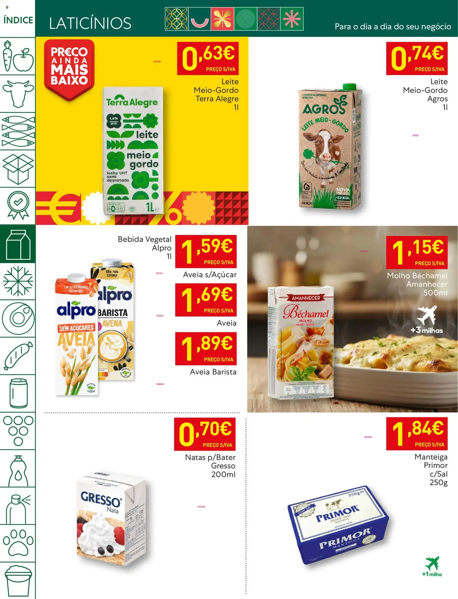 Recheio folheto │ válido de 16.12.2025 | Página: 12 | Produtos: Aveia, Manteiga, Nata, Bebida