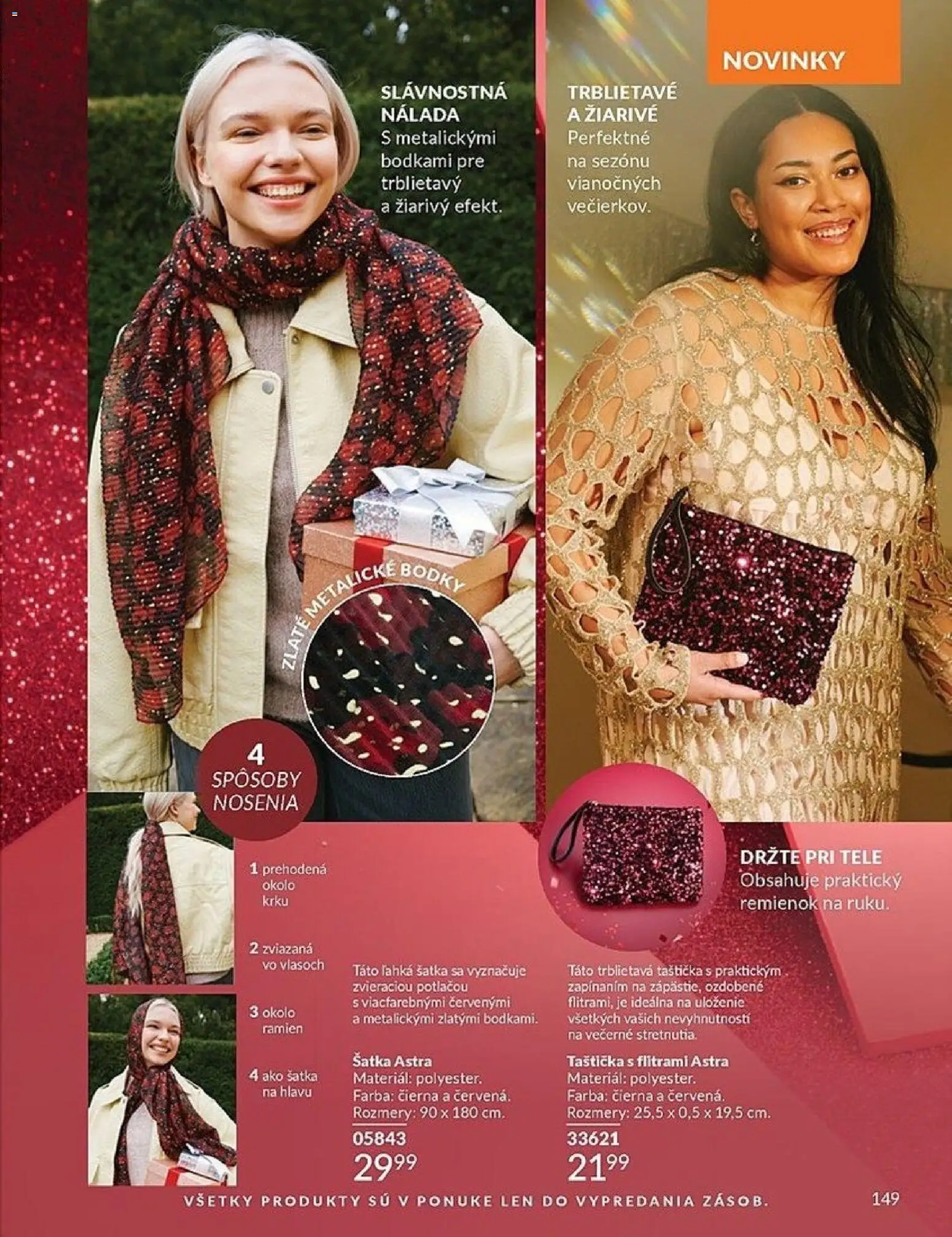 Nové Avon akcie – leták je platný od 01.11.2025 | Strana: 149 | Produkty: Šatka