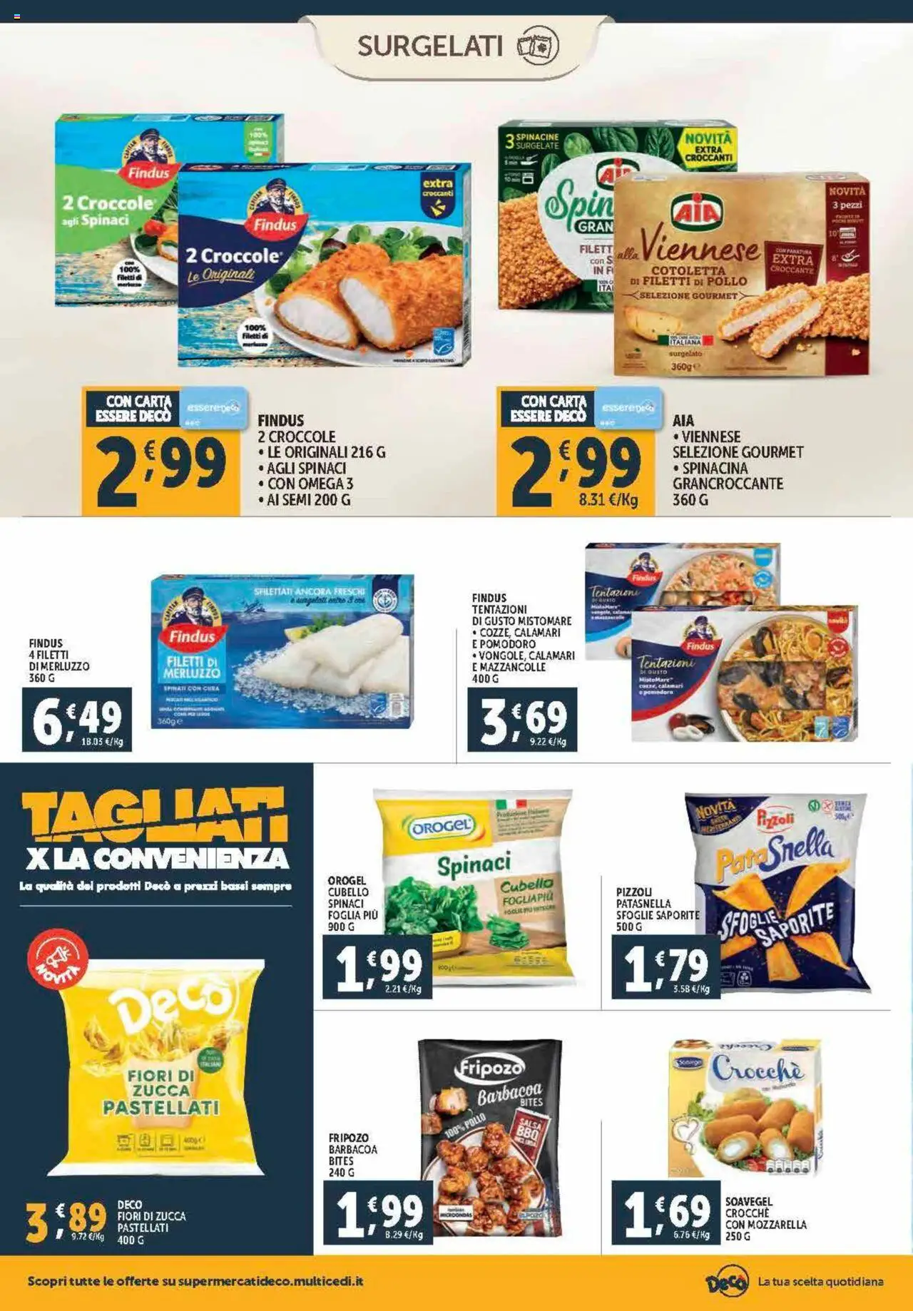 Volantino Decò del 12.09.2025 | Pagina: 14 | Prodotti: Pollo, Mazzancolle, Calamari, Pomodoro
