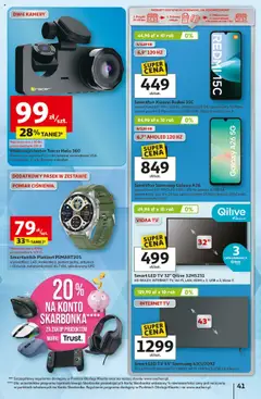 Pogląd oferty "Auchan Gazetka - Wielkie przeboje cenowe Hipermarket" - ważna od 23.10.2025 | Strona: 41 | Produkty: Pasek, Mikrofon, USB, Bateria