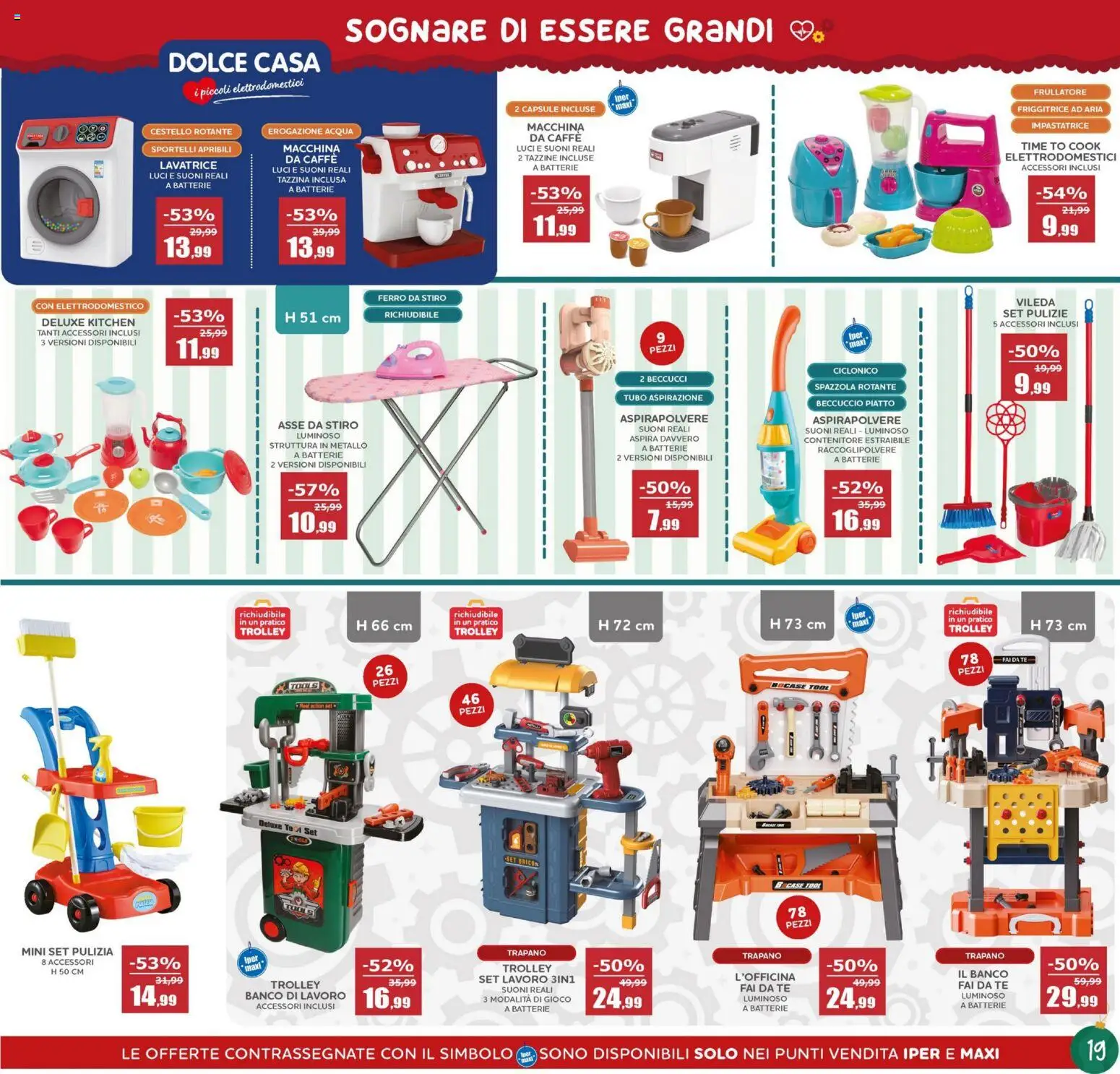 Volantino Happy Casa del 22.11.2025 | Pagina: 19 | Prodotti: Spazzola, Acqua, Trapano, Batterie