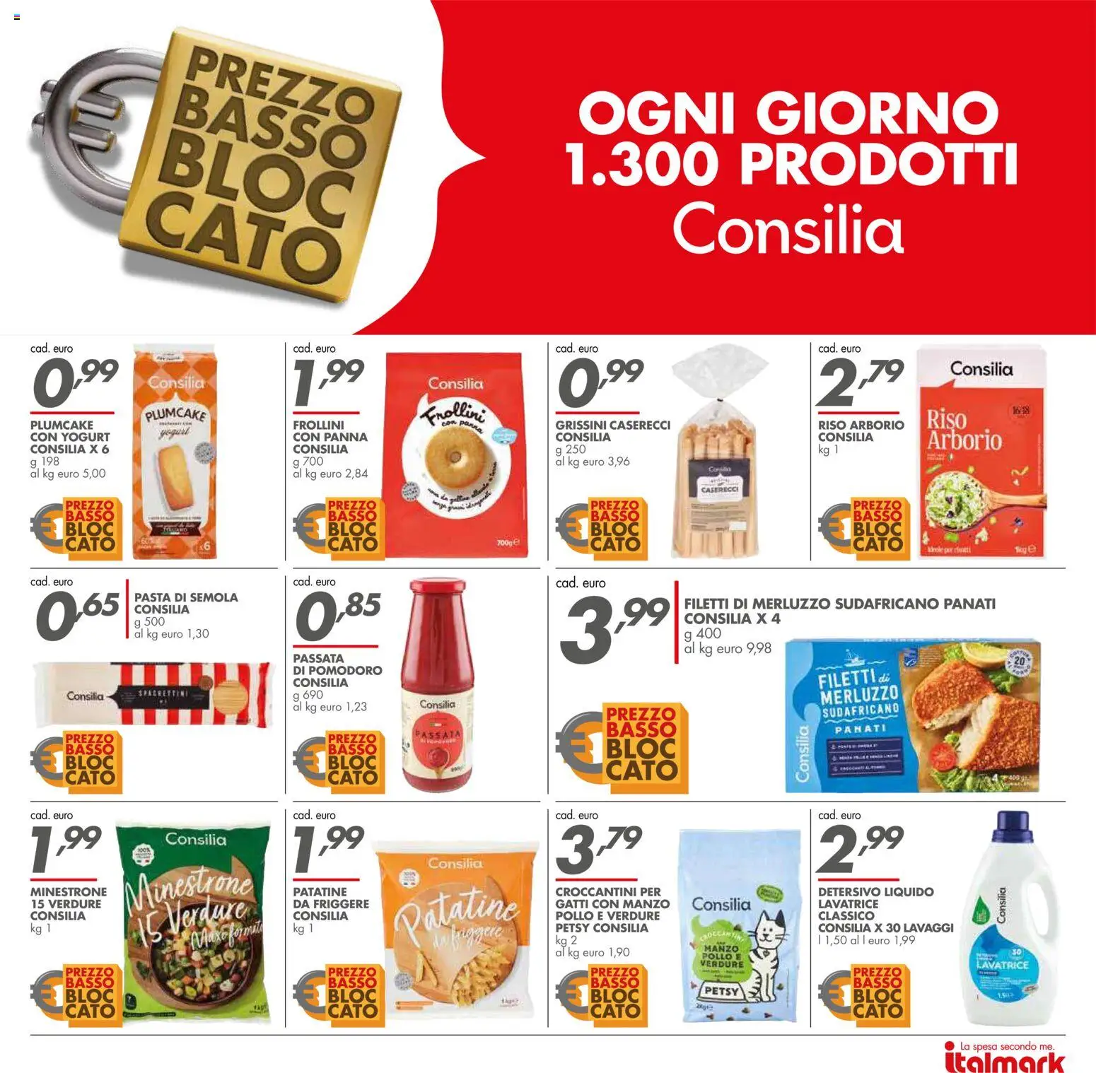 Volantino Italmark del 18.02.2026 | Pagina: 20 | Prodotti: Minestrone, Manzo, Merluzzo, Pasta