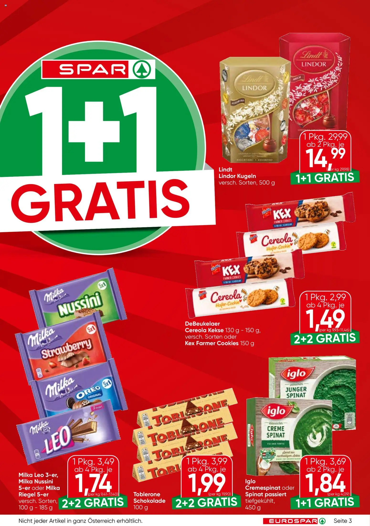 Eurospar Flugblatt - Burgenland gültig ab 12.02.2026 | Seite: 3 | Produkte: Kekse, Creme, Schokolade