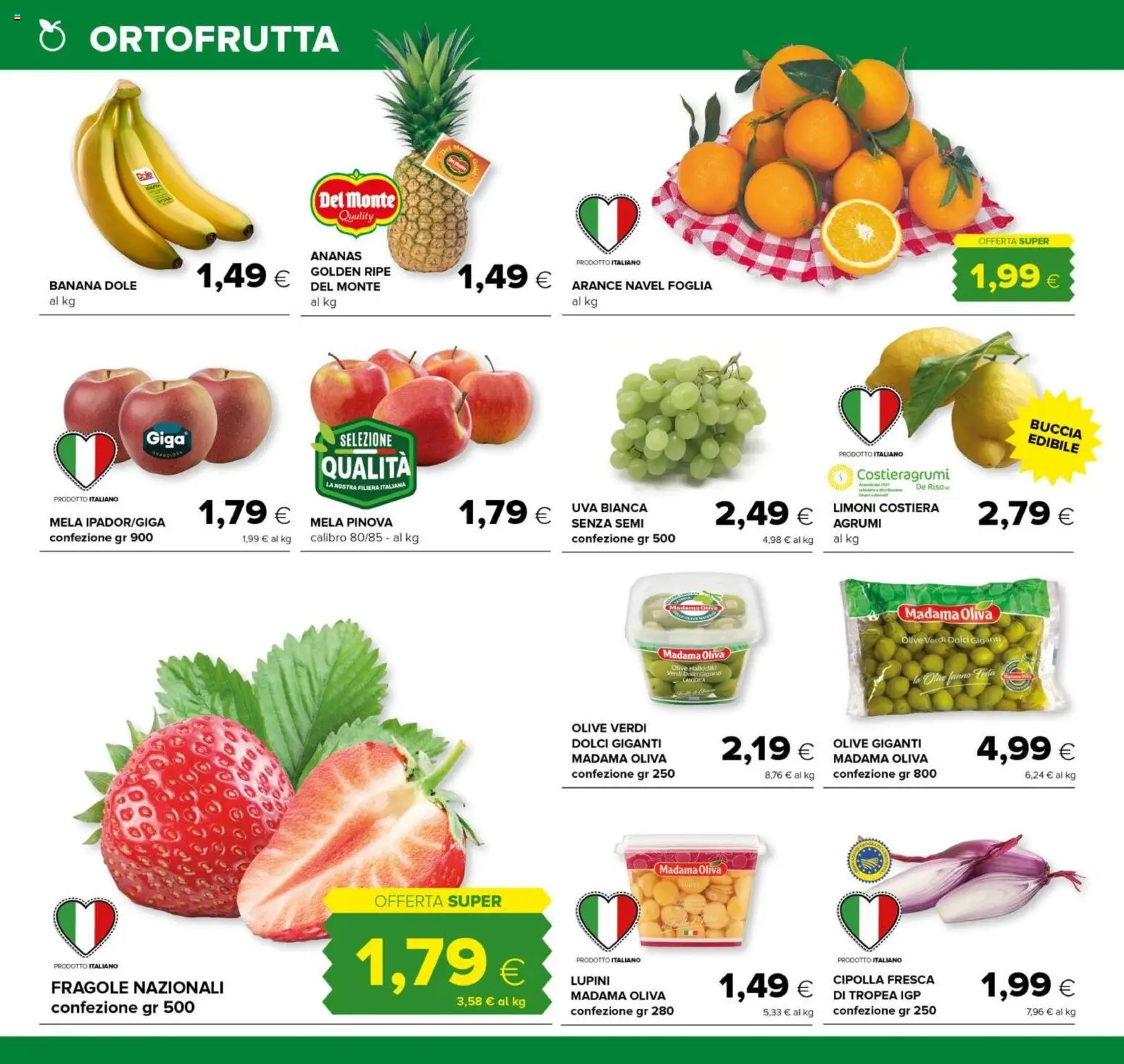 Volantino Oasi del 26.03.2026 | Pagina: 12 | Prodotti: Lupini, Arance, Fragole, Ananas