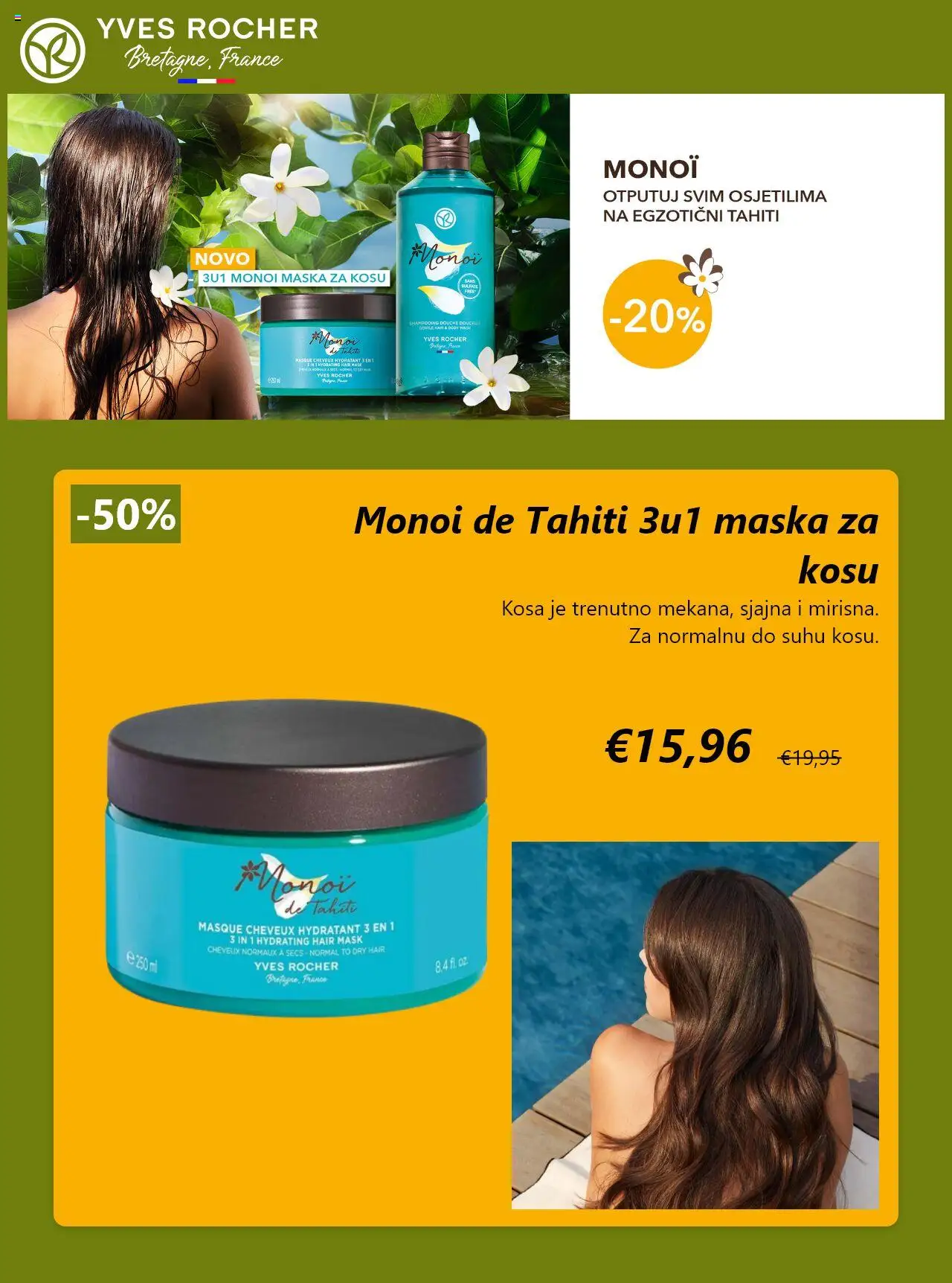 Yves Rocher katalog | vrijedi od 04.08.2025 | Stranica: 5 | Proizvodi: Maska za kosu, Maska