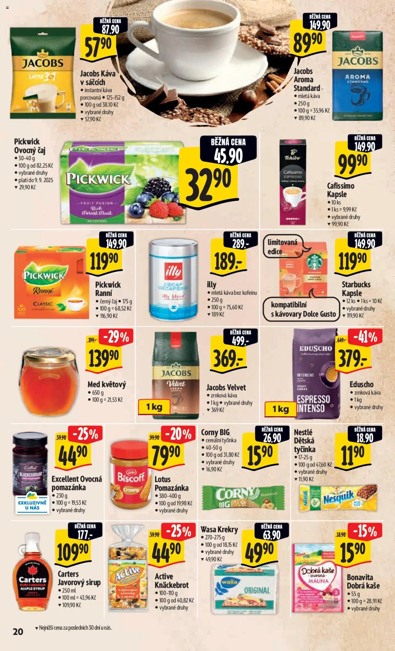Albert leták - Hypermarket od 27.08.2025 | Strana: 28 | Produkty: Dolce Gusto, Káva, Illy, Jacobs velvet