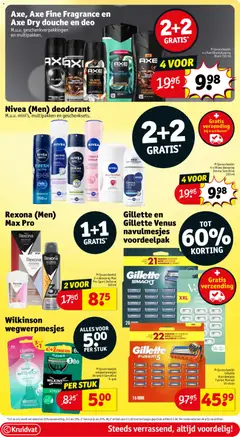 Nivea (Men) deodorant, M.u.v. mini's, multipakken en geschenksets. - Voorbeeld van een folder van Kruidvat, geldig van 30.12.2025 | Pagina: 12 | Producten: Douche, Deodorant, Kan