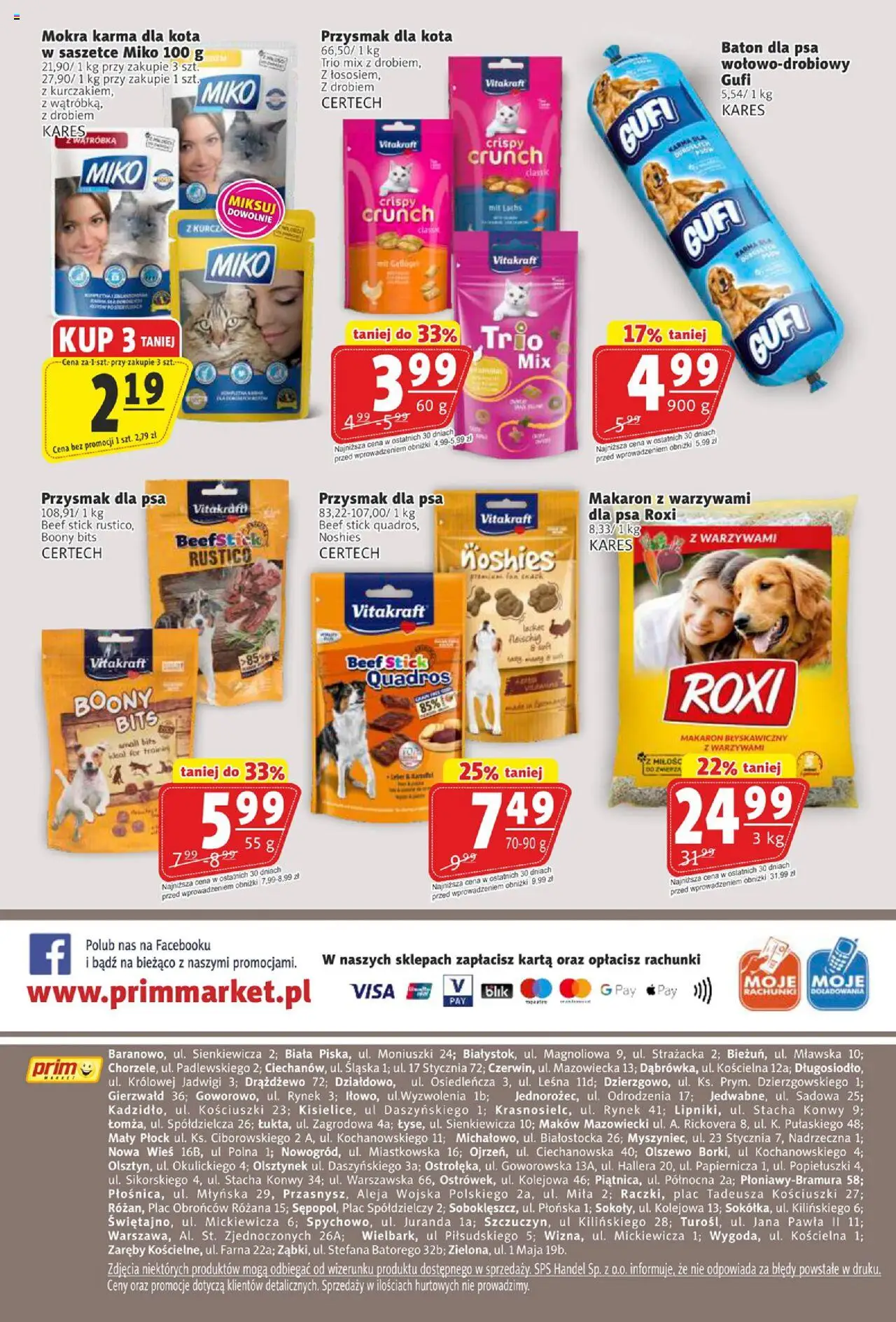 Prim Market Gazetka od 07.08.2025 | Strona: 16 | Produkty: Por, Baton, Karma dla kota, Makaron