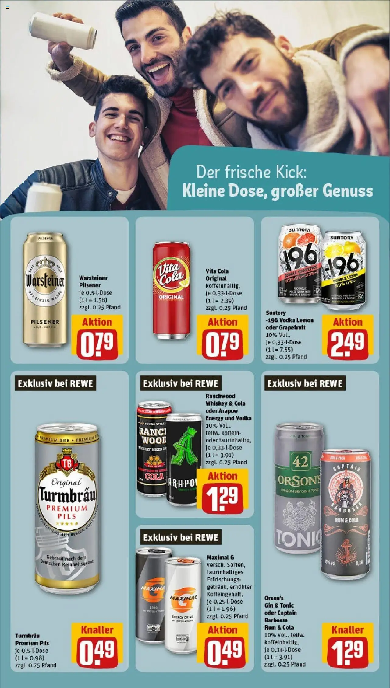 Rewe prospekt Pulsnitz	 - gültig ab dem 15.06.2025 | Seite: 21 | Produkte: Cola, Energy, Rum, Grapefruit