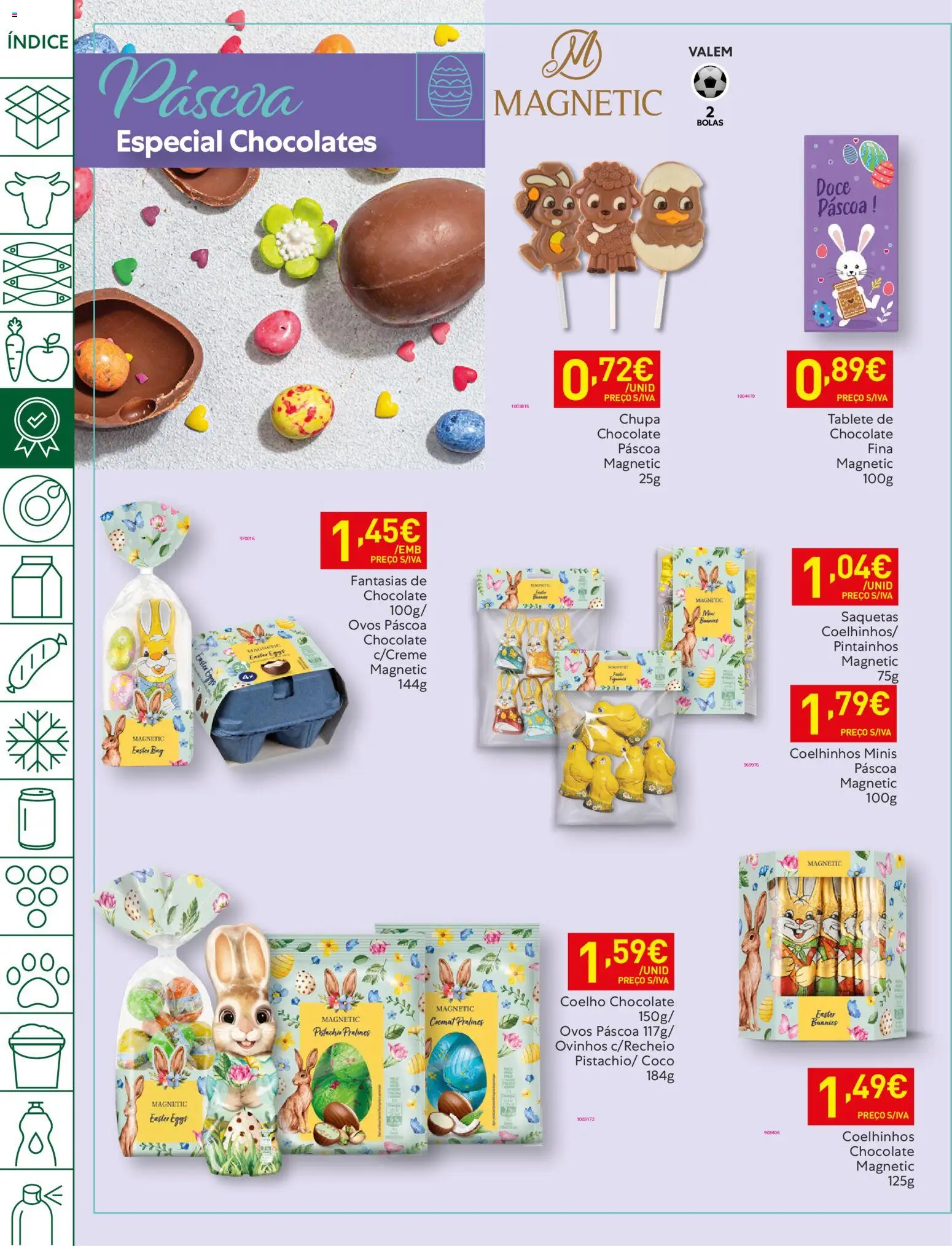 Recheio folheto │ válido de 17.03.2026 | Página: 20 | Produtos: Chocolates, Ovos, Chocolate, Coelho