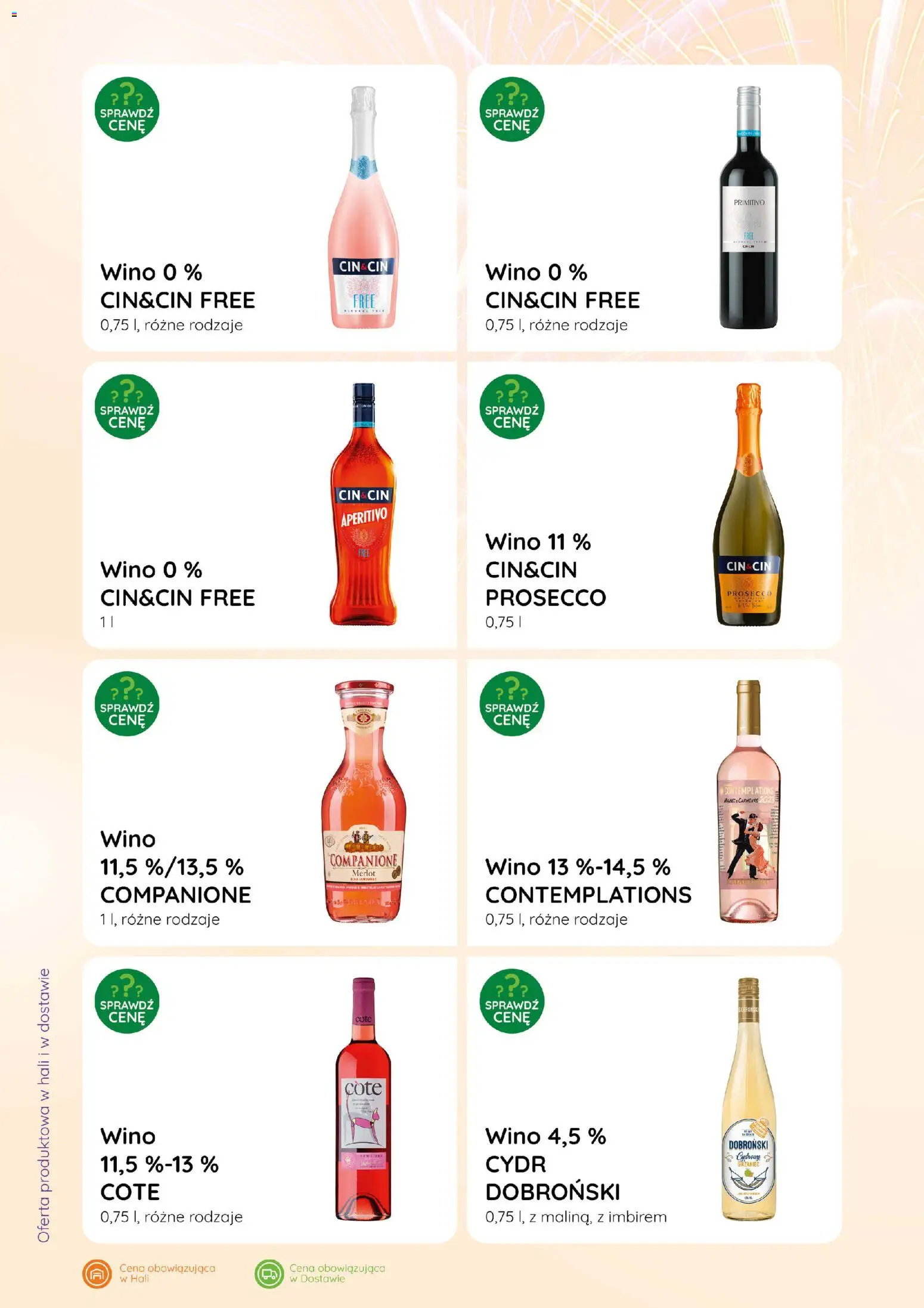 Eurocash Gazetka - Katalog Alkoholowy od 01.01.2026 | Strona: 52 | Produkty: Cydr, Merlot, Wino, Prosecco