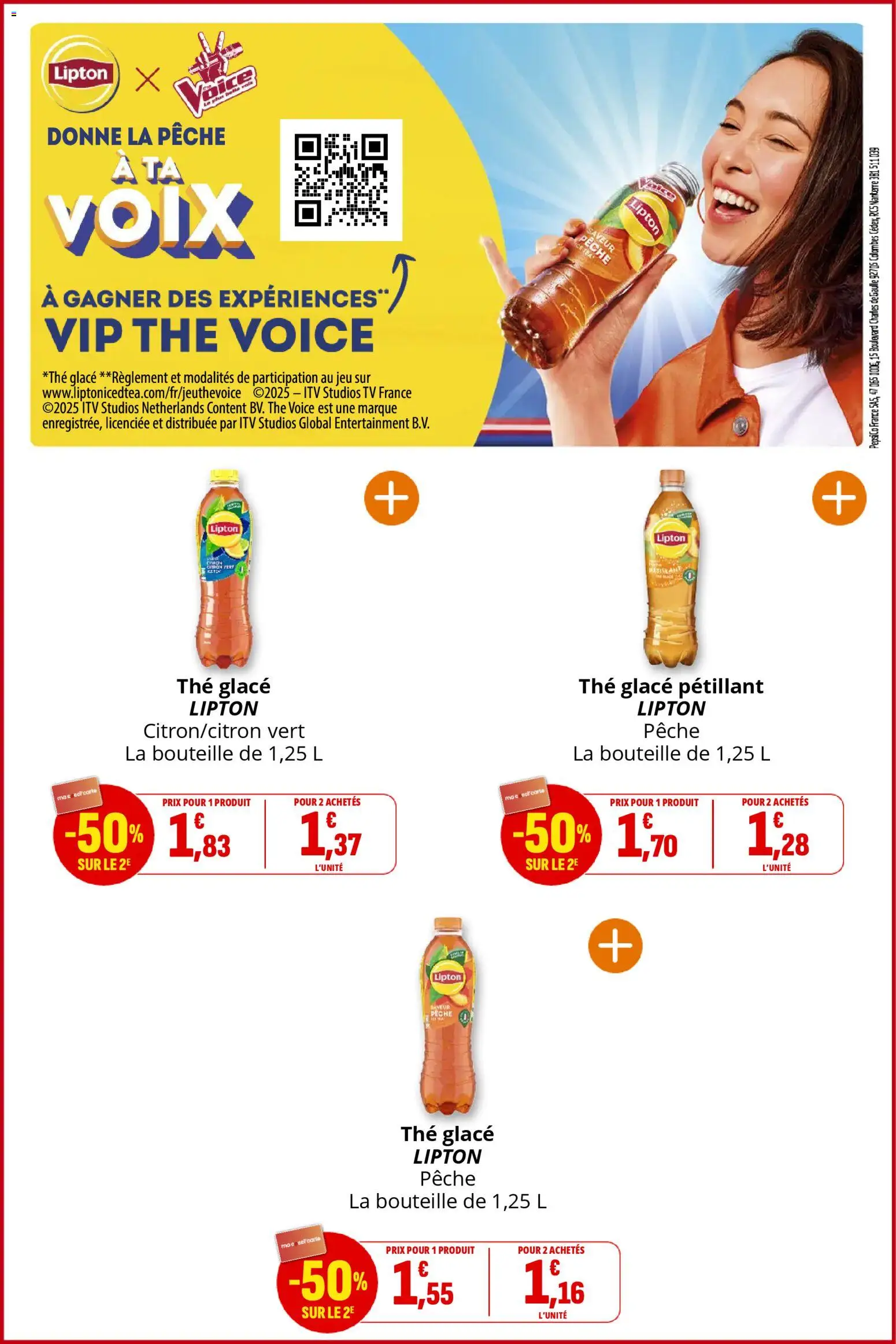 {H1} | Page: 29 | Produits: Pêche, Thé glacé, Thé