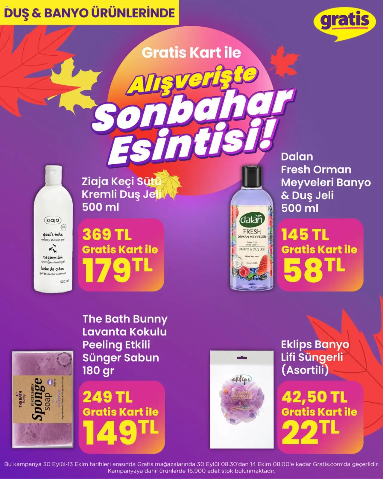 Gratis Sonbahar Esintisi - 30.09.2025 tarihinden itibaren geçerlidir | Sayfa: 10 | Ürünler: Banyo, Peeling, Sabun, Duş jeli