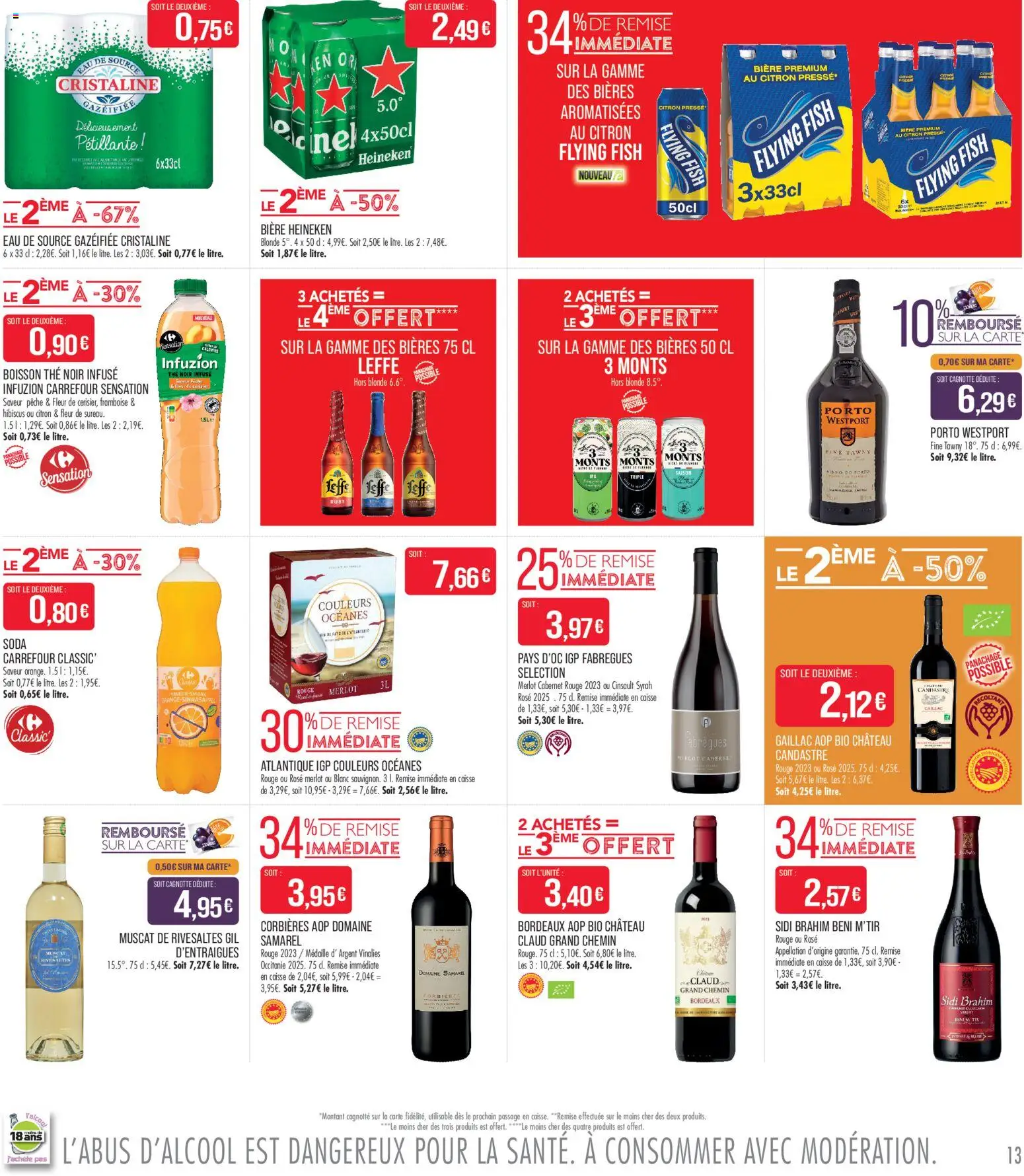 {H1} | Page: 13 | Produits: Framboise, Pêche, Bière, Thé