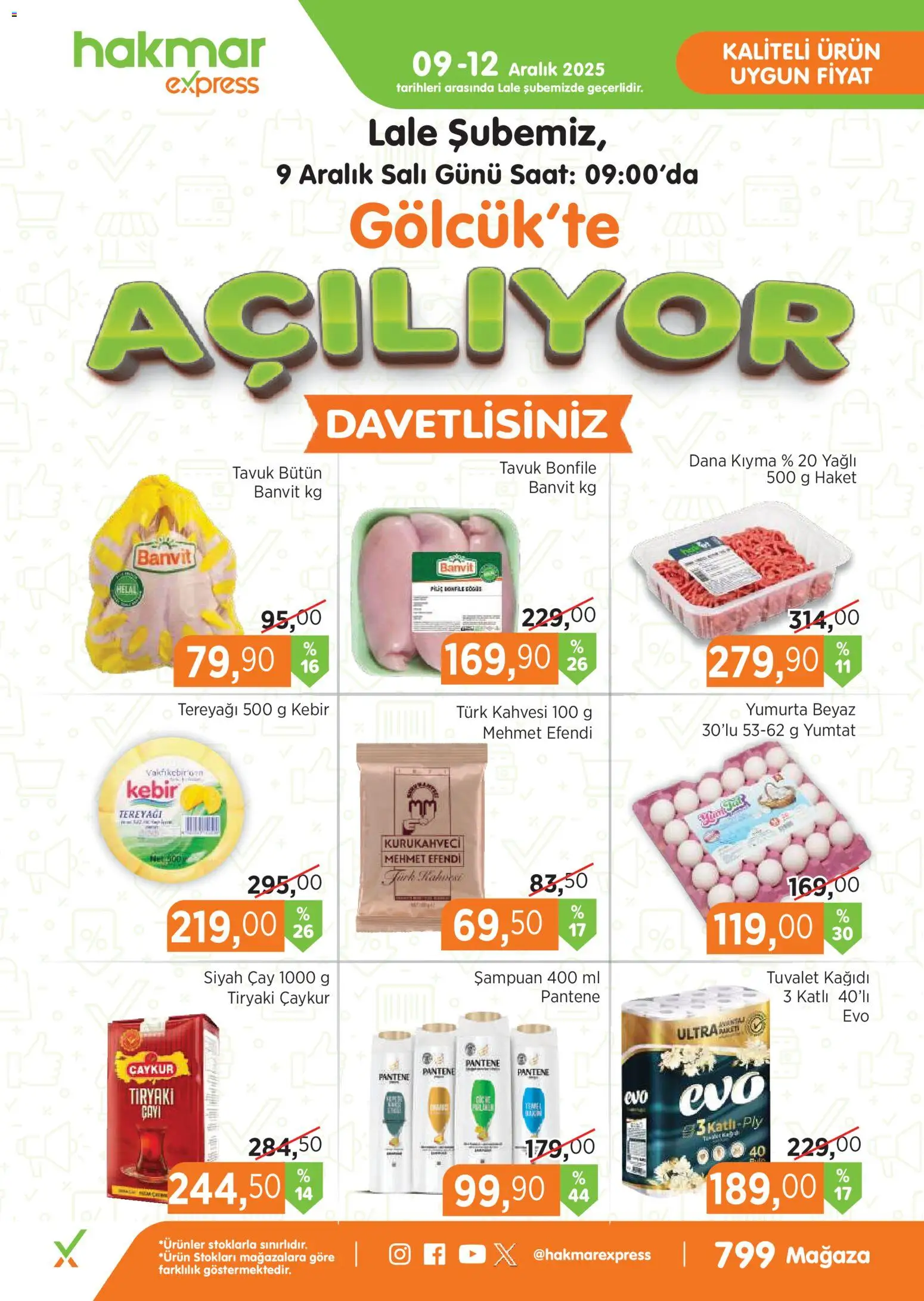 Hakmar Express - Açılış İndirimleri - 09.12.2025 tarihinden itibaren geçerlidir | Sayfa: 1 | Ürünler: Şampuan, Yumurta, Çay, Piliç bonfile