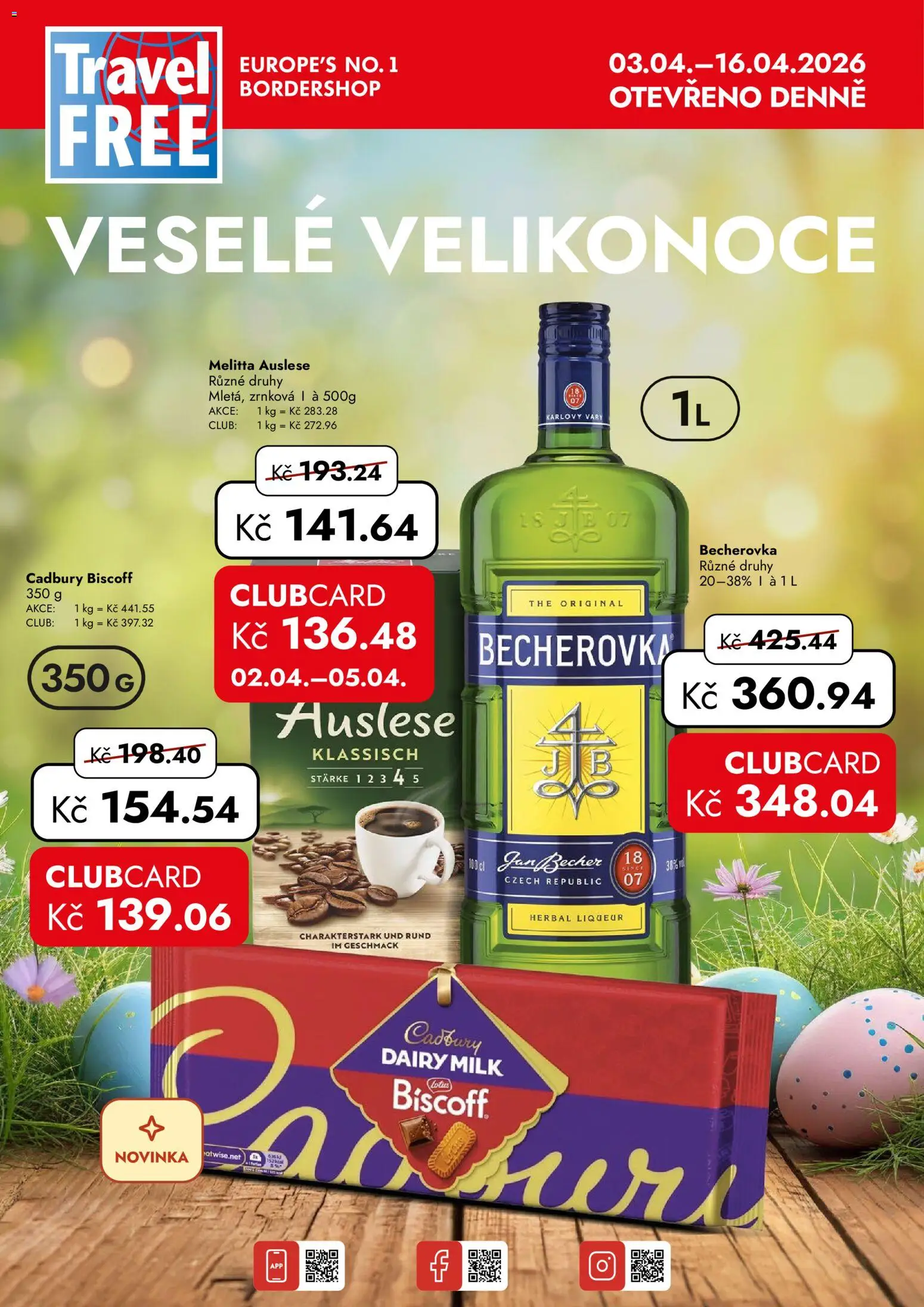 Travel Free leták od 03.04.2026 | Strana: 1 | Produkty: Becherovka