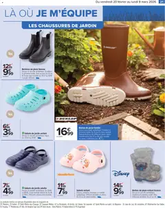 Carrefour - Prévisualisation de Carrefour Jardin valide à partir de 20.02.2026 | Page: 23 | Produits: Sabots de jardin, Bottines, Bottes de pluie, Bottes