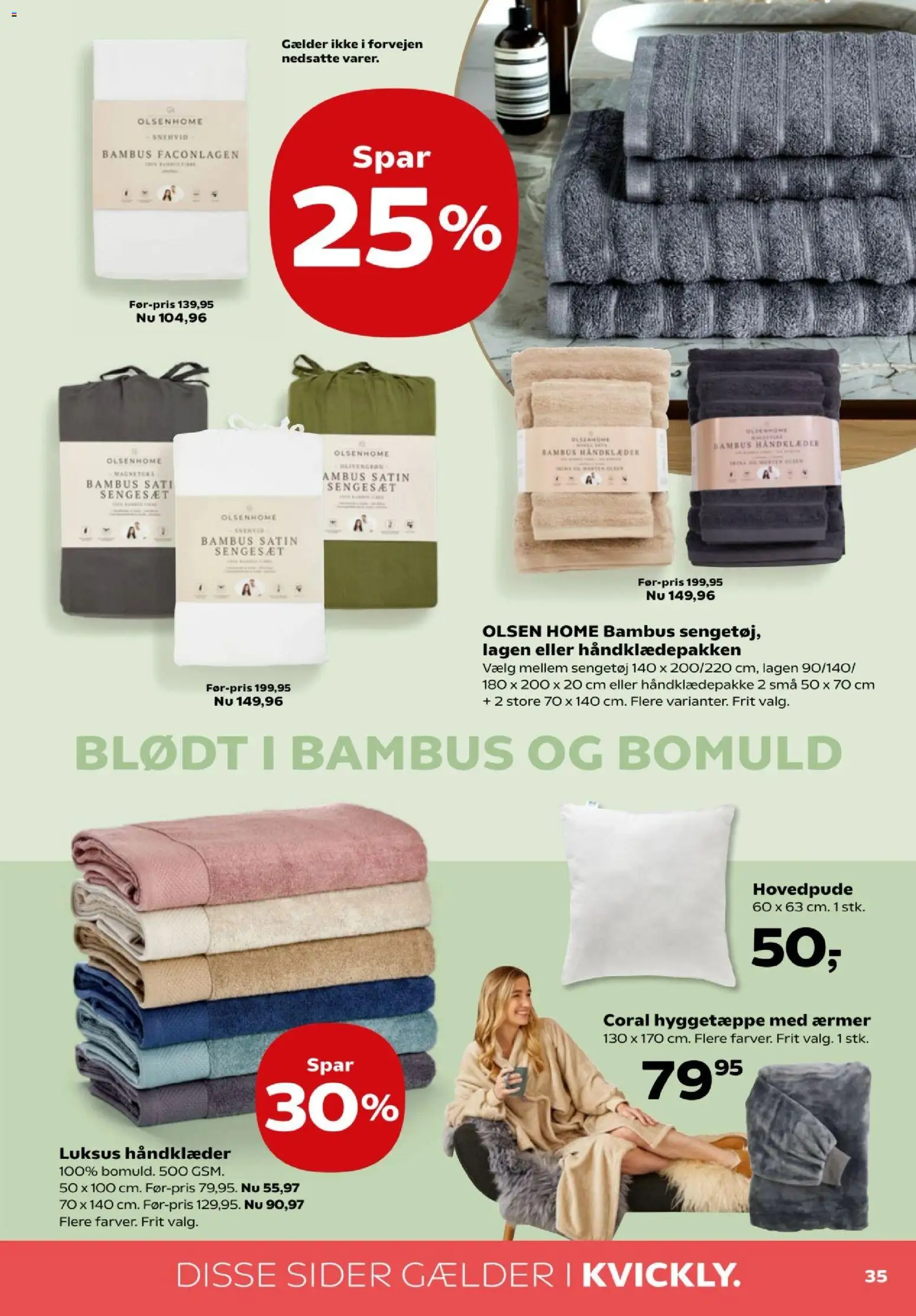 Kvickly tilbudsavis – gyldig fra 07.04.2026 | Side: 37 | Produkter: Sengesæt