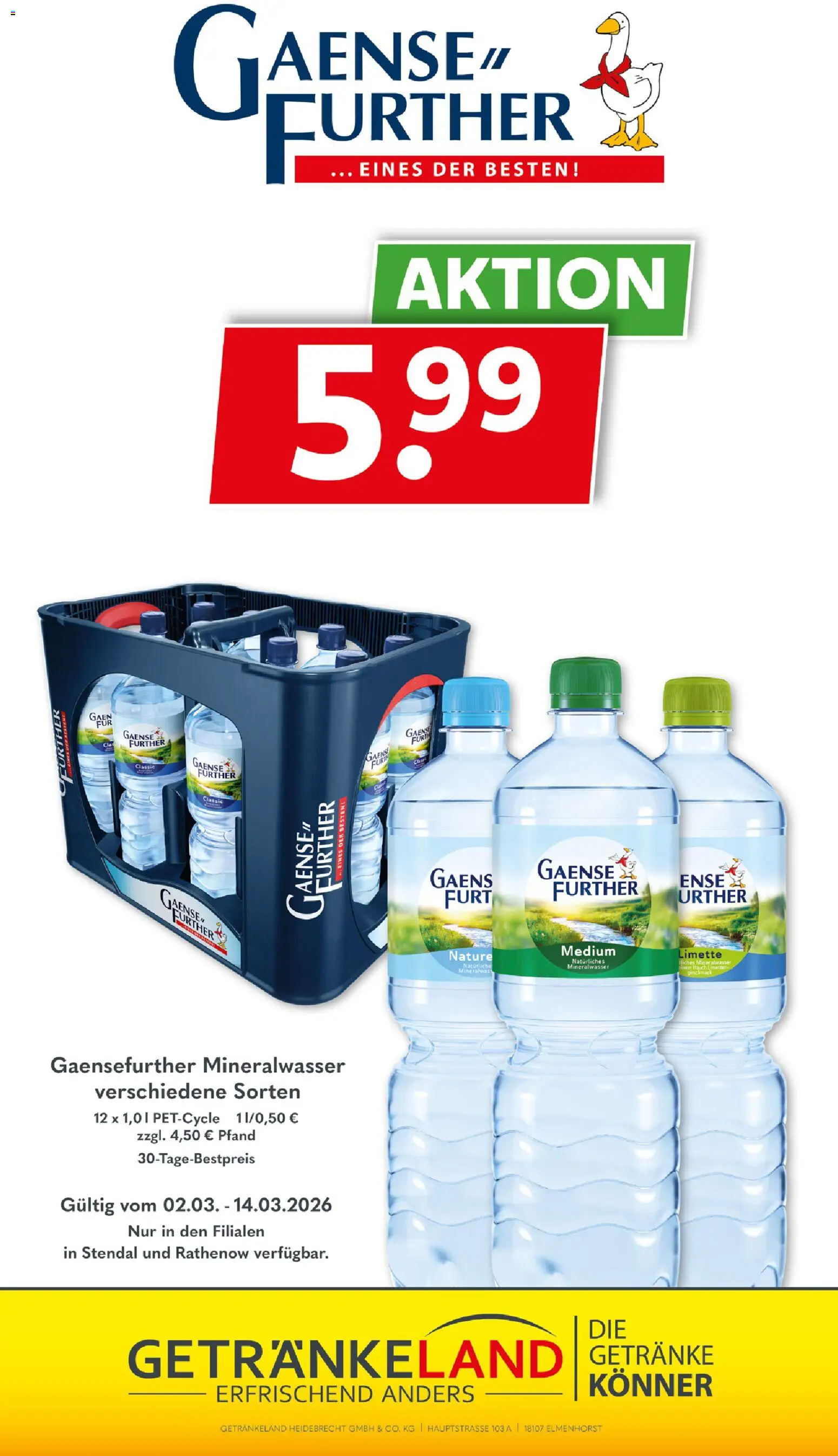 Getränkeland Prospekt 	 – gültig ab 02.03.2026 | Seite: 8 | Produkte: Mineralwasser, Limette