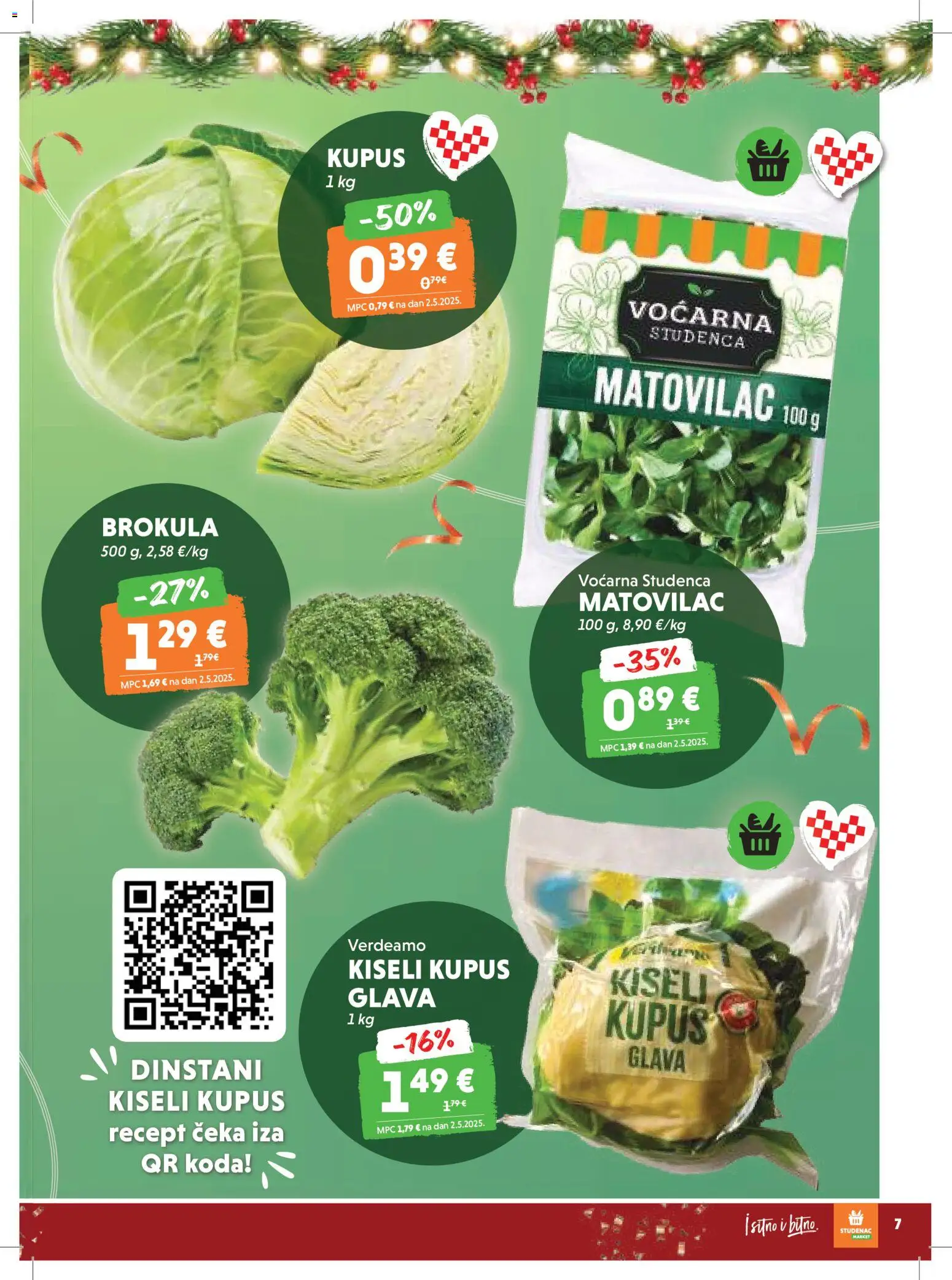 Studenac katalog | vrijedi od 26.12.2025 | Stranica: 7 | Proizvodi: Brokula, Kupus