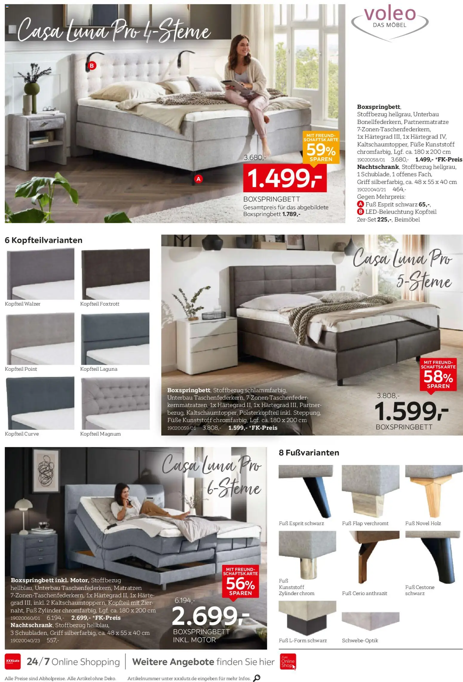 XXXL Lutz Betten Spezial – gültig ab 02.11.2025 | Seite: 12 | Produkte: Boxspringbett