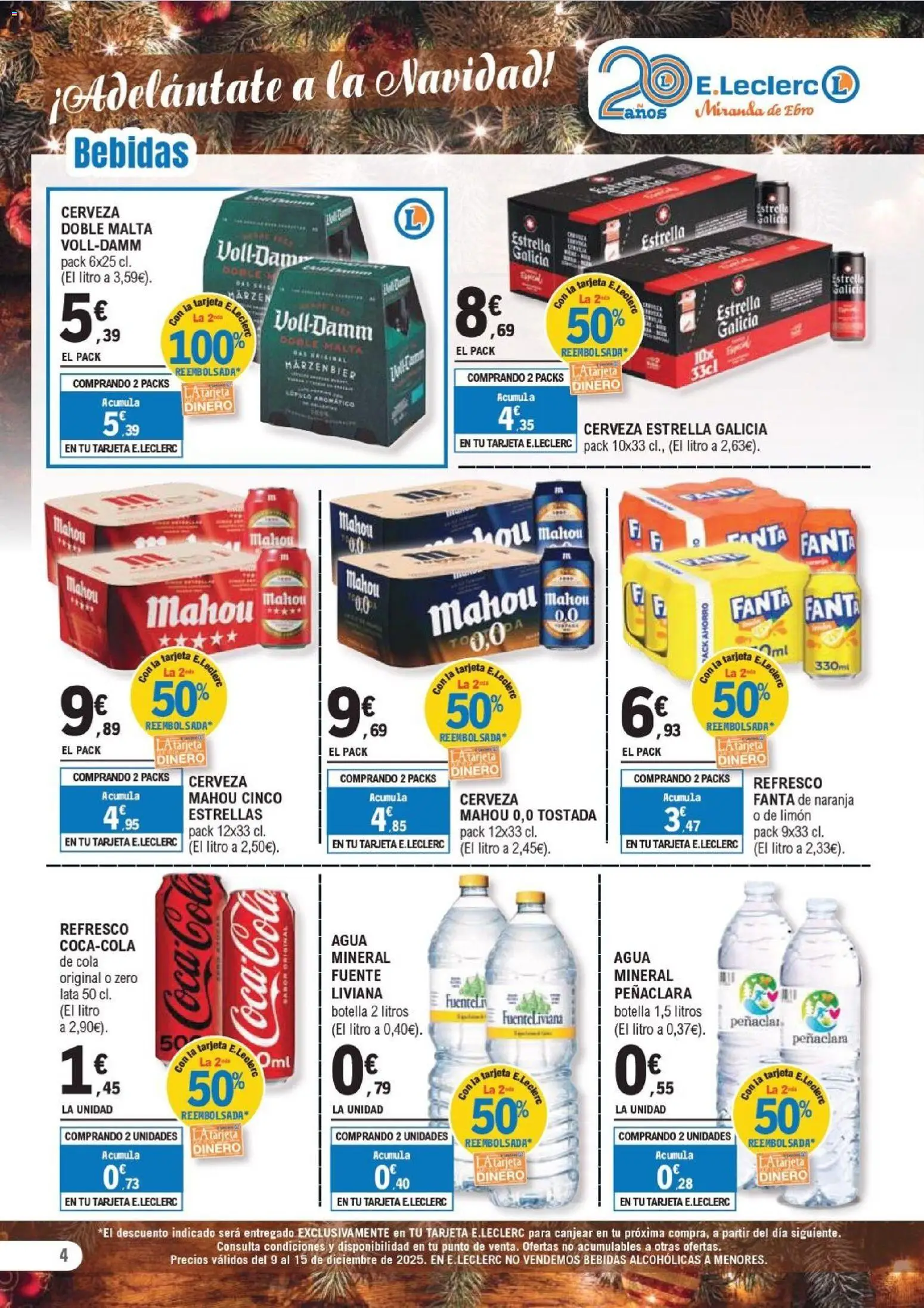 E.Leclerc folleto │ válido desde el 09.12.2025 | Página: 4 | Productos: Cerveza