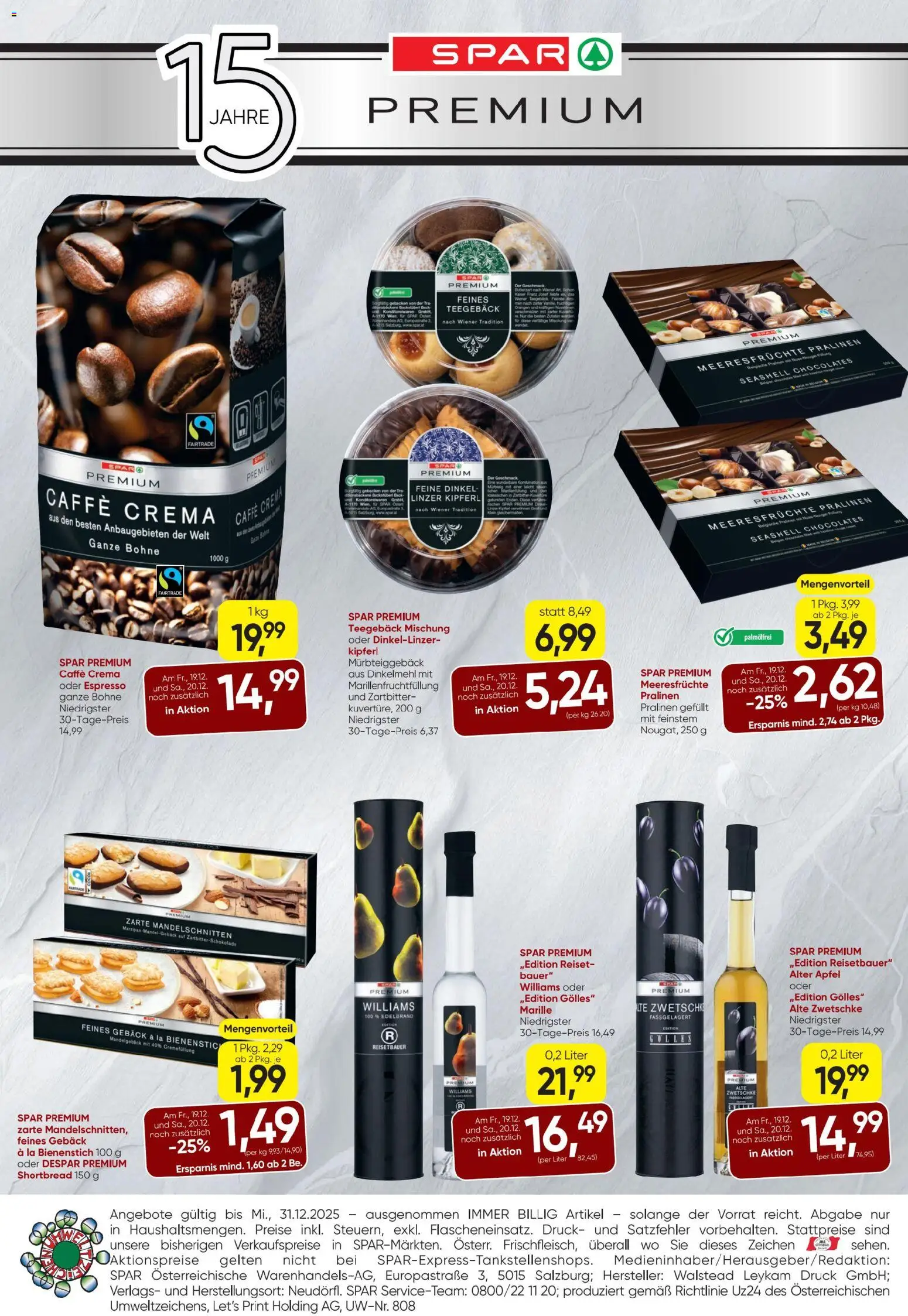 Spar Premium gültig ab 18.12.2025 | Seite: 4 | Produkte: Meeresfrüchte, Äpfel